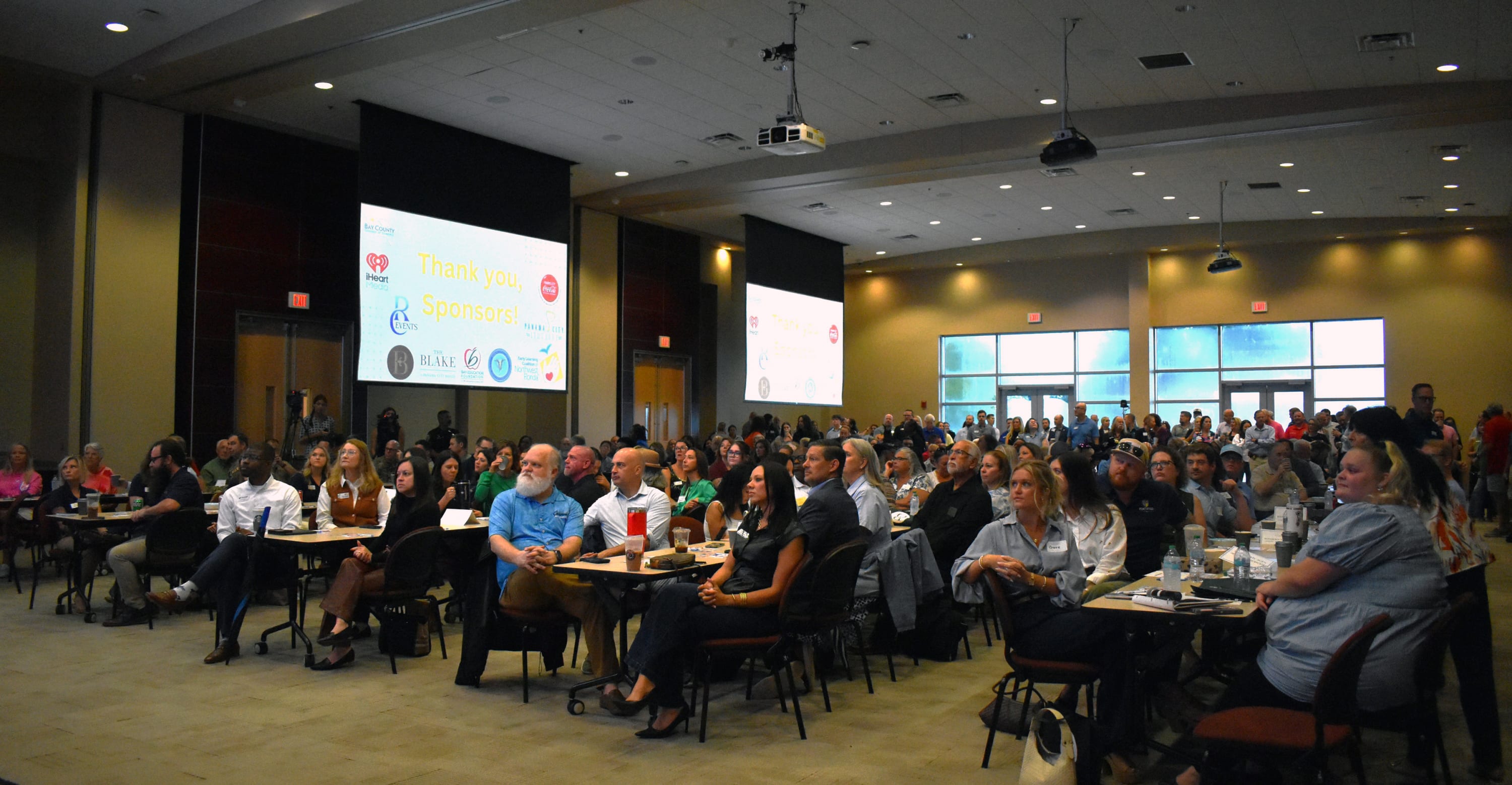 Attendees gather for the Bay County Chamber of Commerce October First Friday at FSU Panama City.