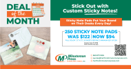 Deal of the Month-Sticky Note Pads