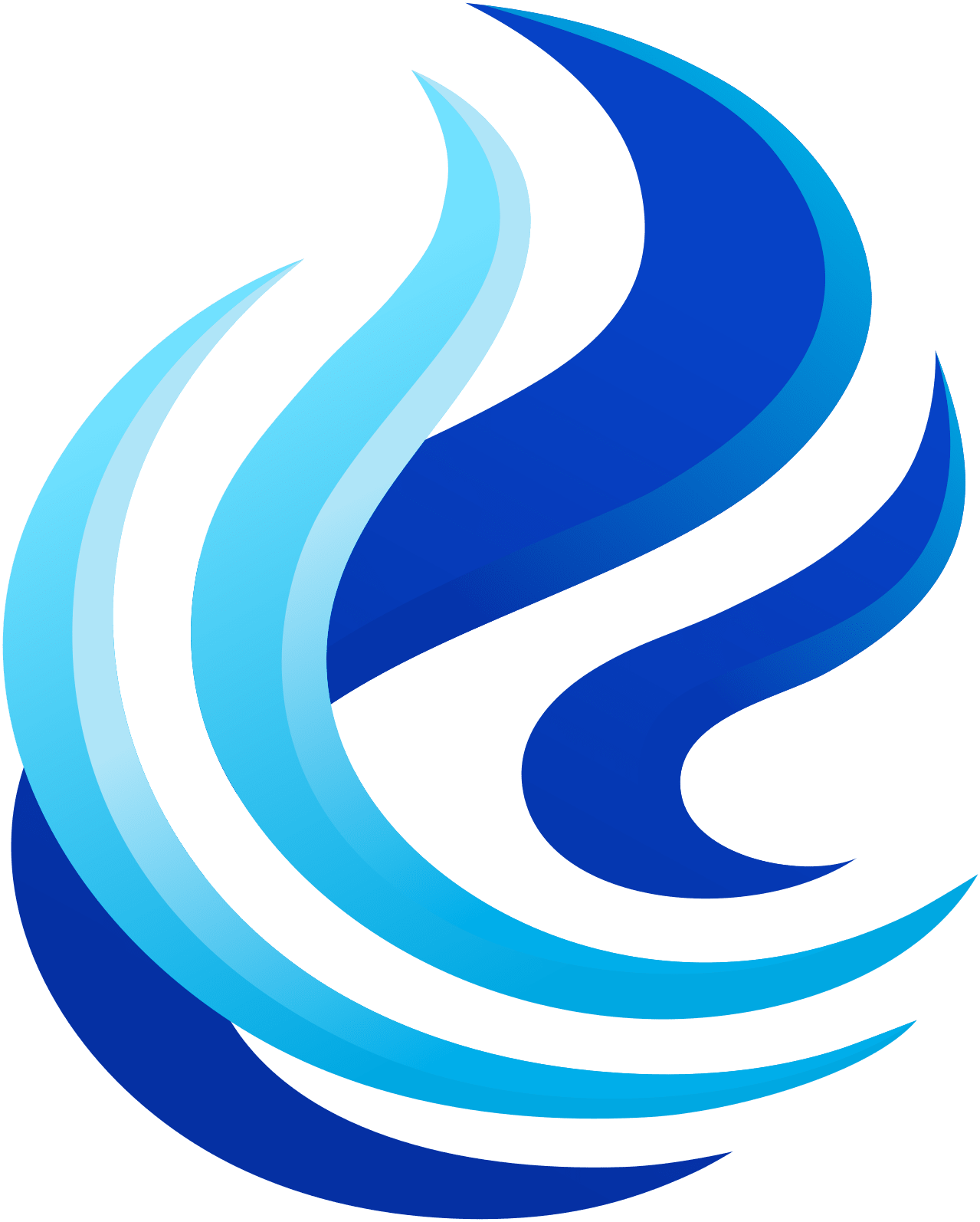 Cool Fire Inc blue flame logo