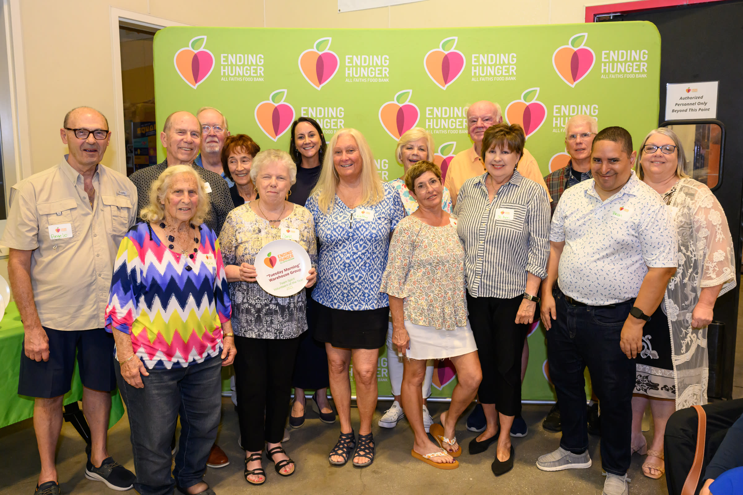 All Faiths Food Bank volunteer recognition 2026