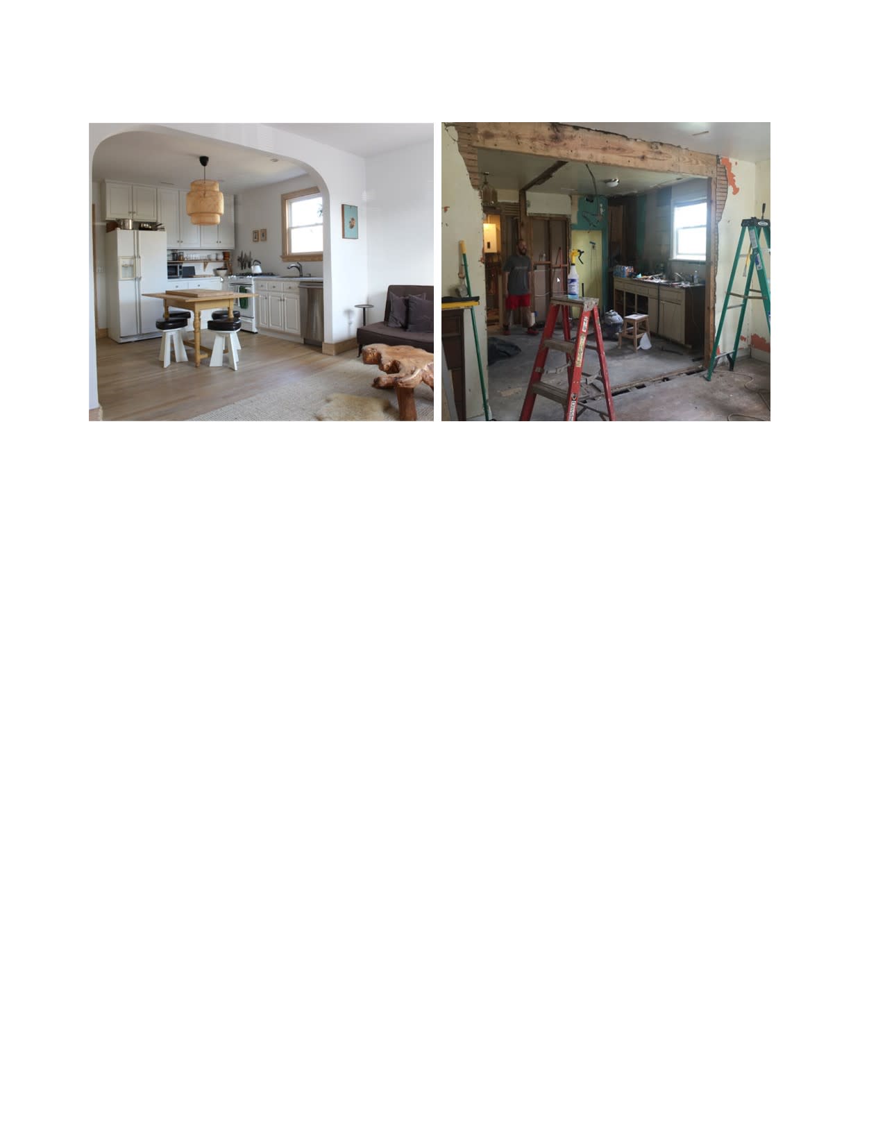 before and after job financed