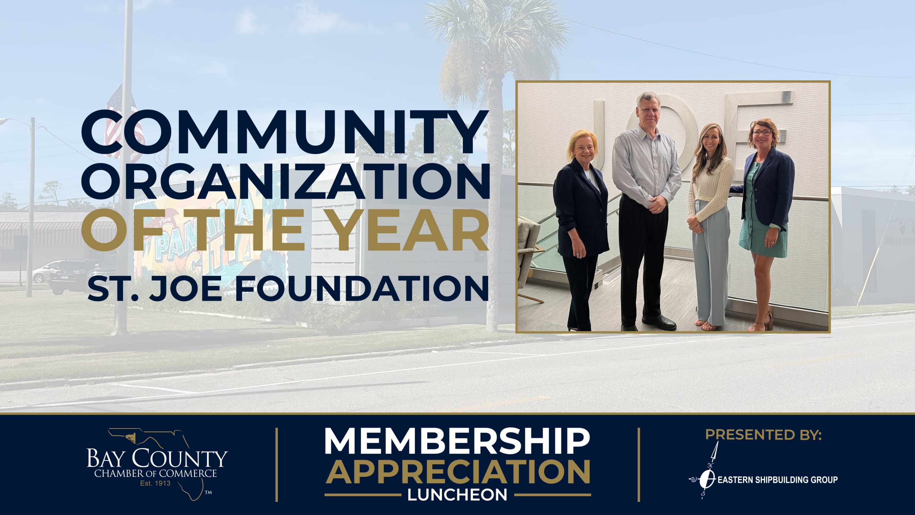 Representatives of The St. Joe Community Foundation, 2026 Community Organization of the Year.