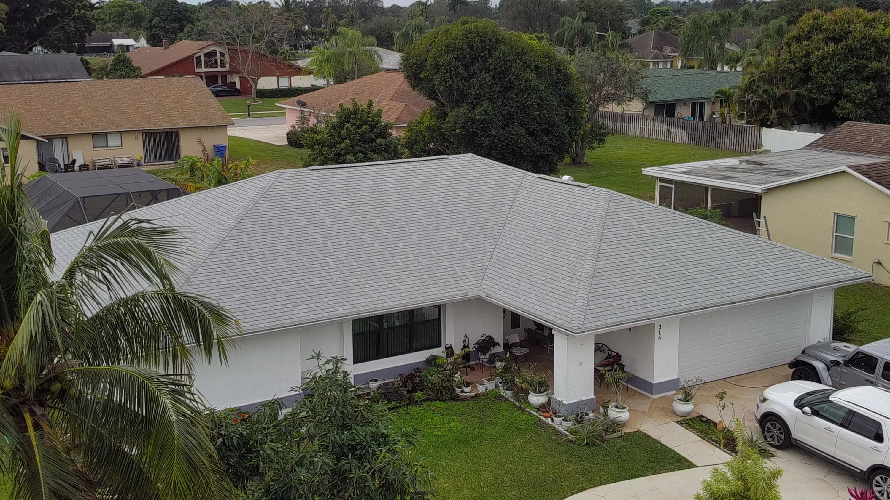 Full Shingle to Shingle roof replacement with Certainteed Landmark Silver Birch shingles by Cotect Roofing.