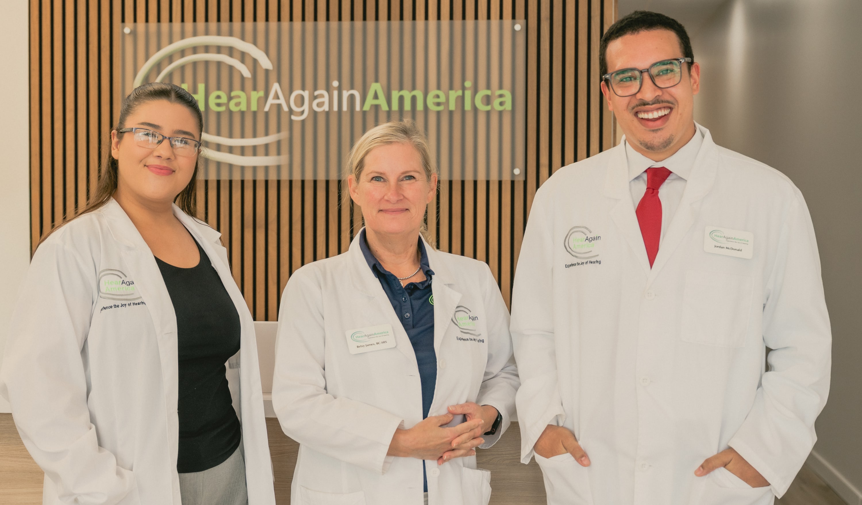 Elizabeth James, BC-HIS, and team at Hear Again America in Stuart