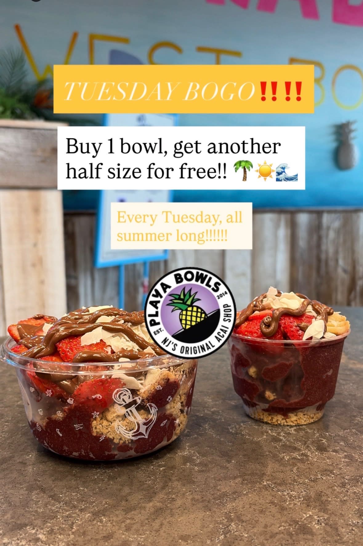 BOGO at the West Boca Playa Bowls