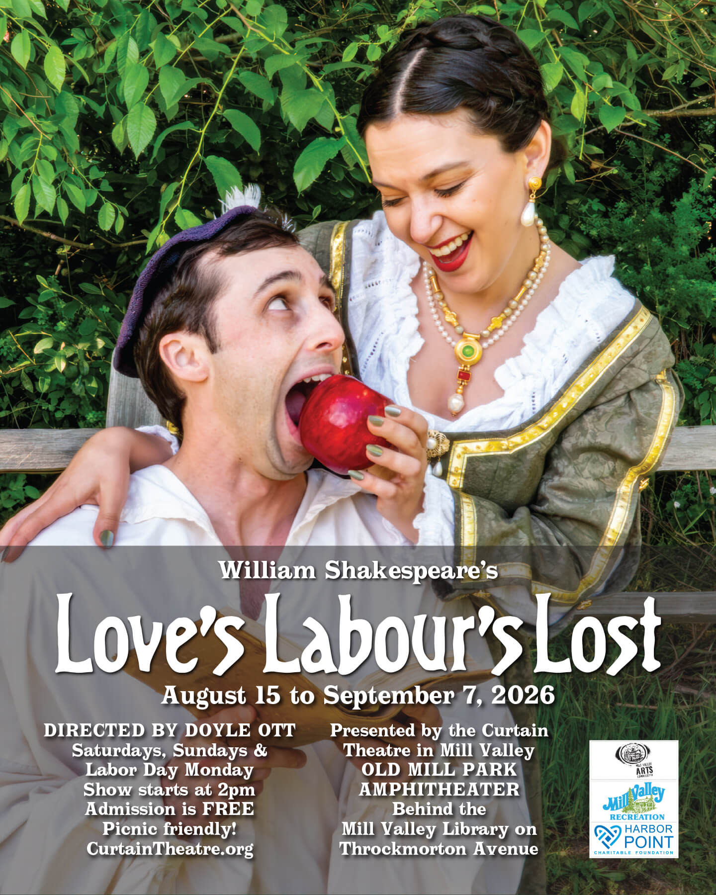 Mill Valley's Curtain Theatre | Love's Labour's Lost