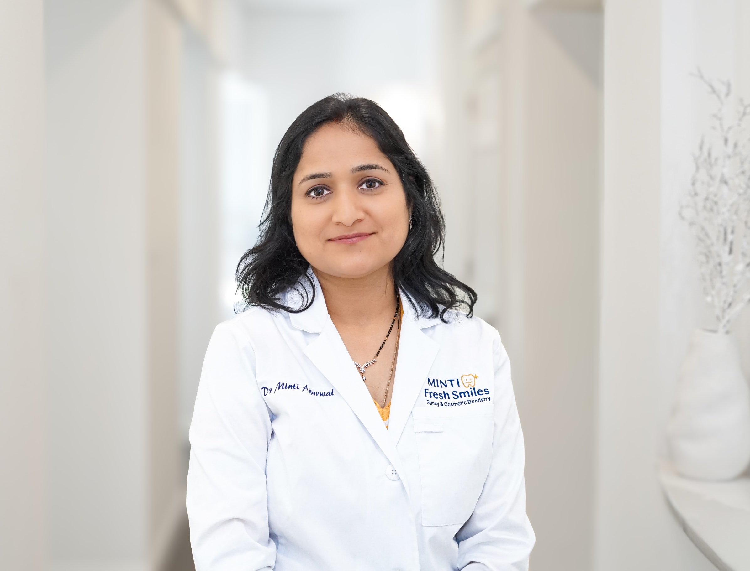 Dr. Minti Agarwal, DDS, owner dentist at Minti Fresh Smiles in South Charlotte, NC