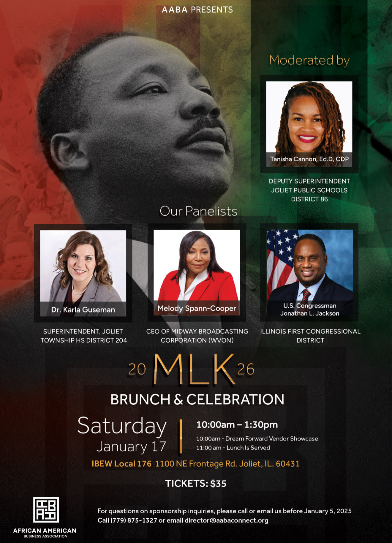 AABA 2026 MLK Brunch & Celebration Flyer