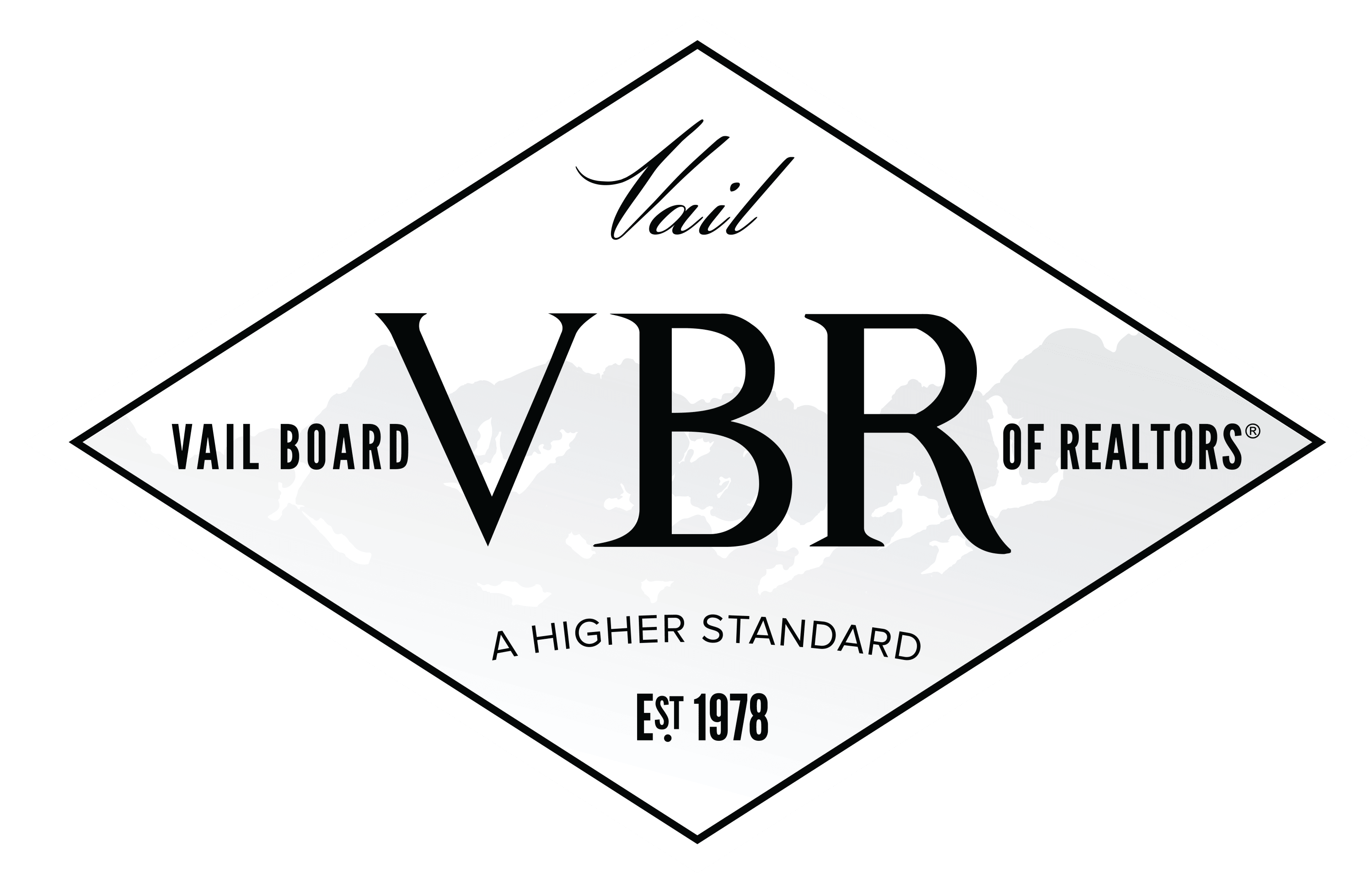 Black and white image of VBR logo