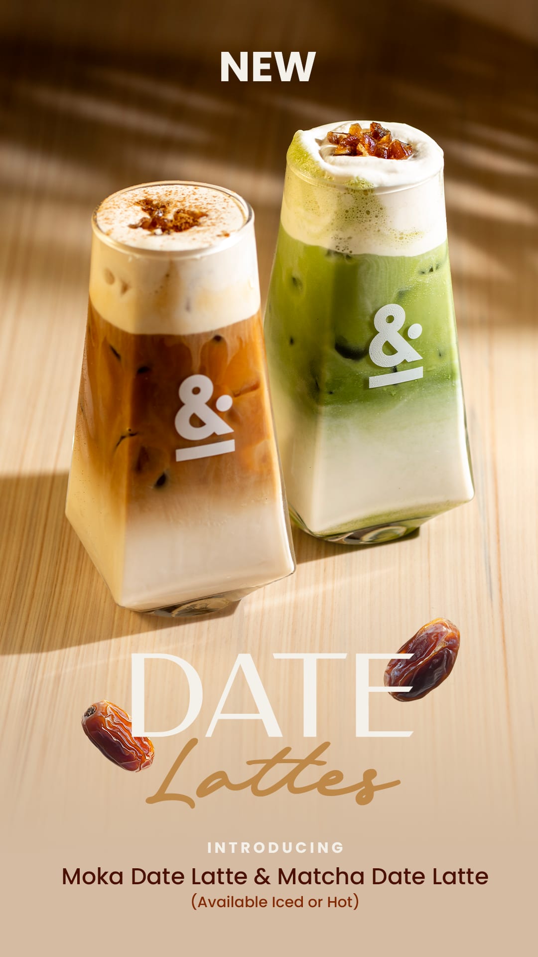 Seasonal Ramadan Drinks of Date and Matcha Date Latte at Famous Yemeni Cafe Moka & Co