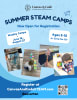 Canvas & Code STEAM summer camp kids building and creating hands-on projects in Beaverton Oregon