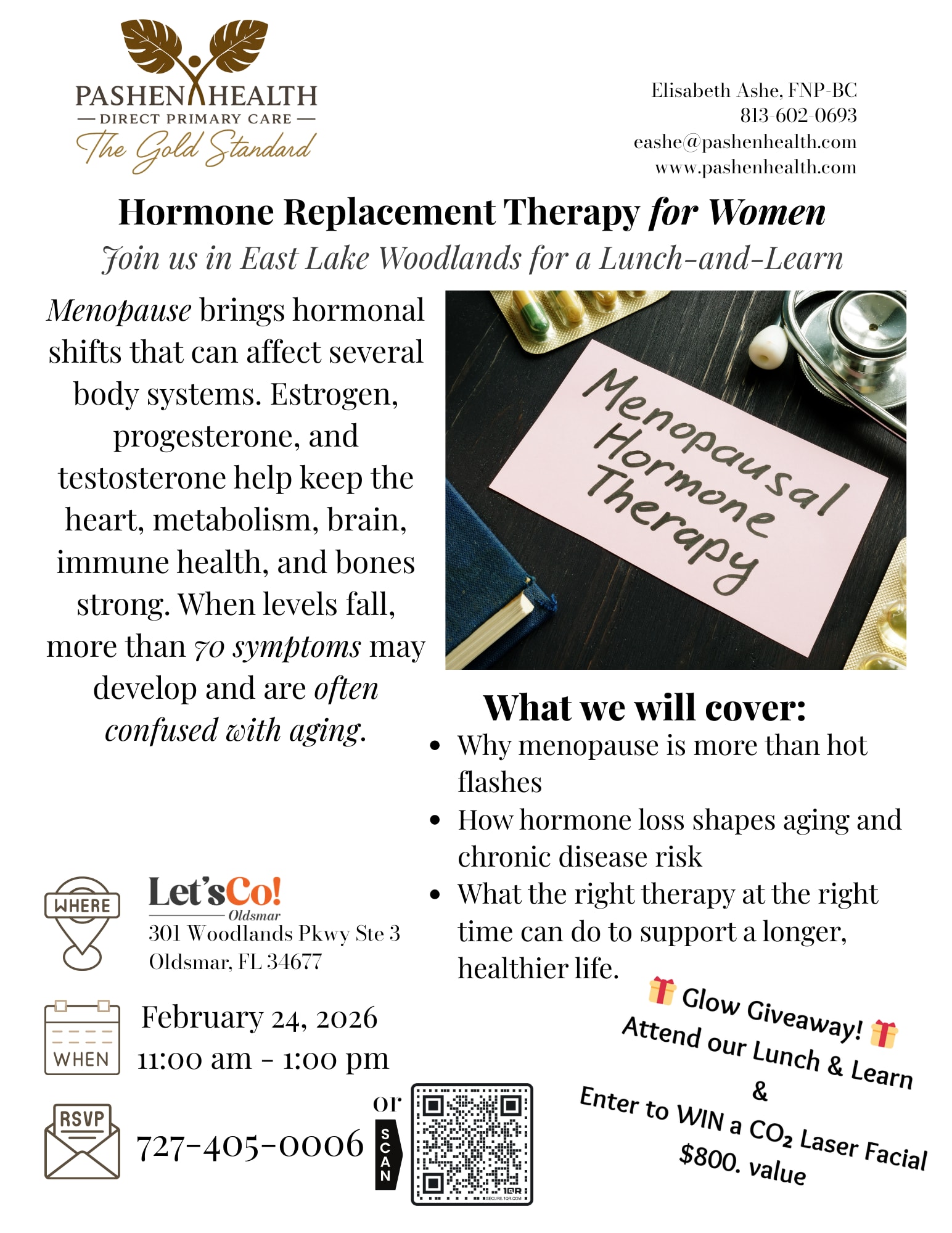 Learn about Hormones by Elisabeth Ashe MSN, ARNP, FNP-BC