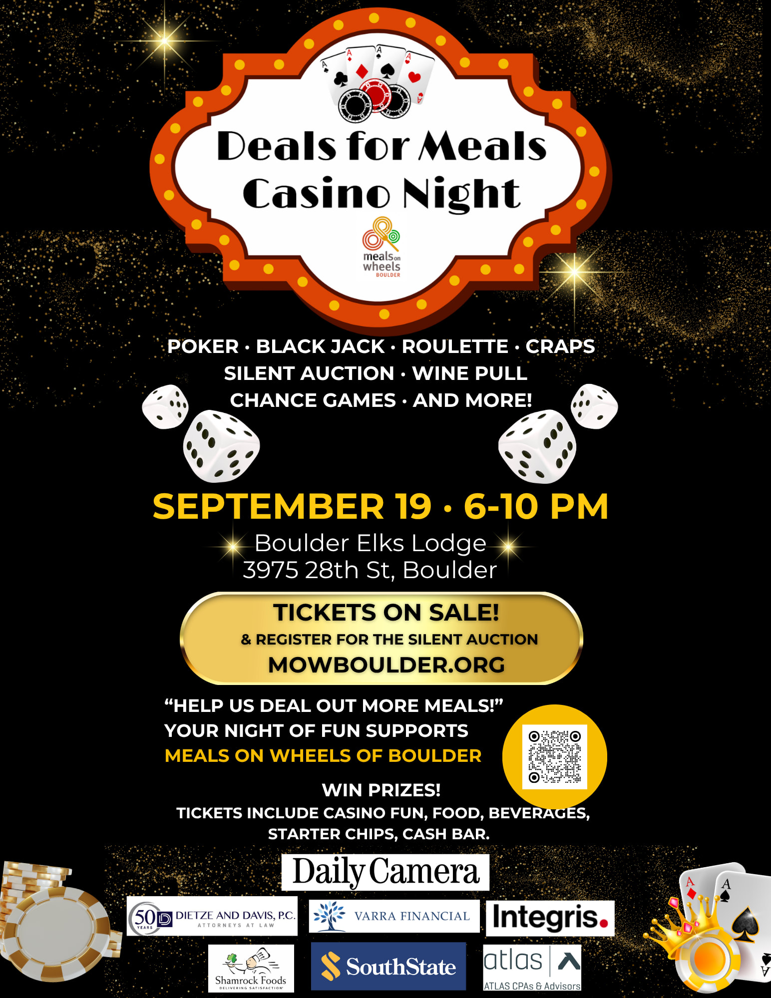 Fundraiser for Meals on Wheels of Boulder Sept. 19