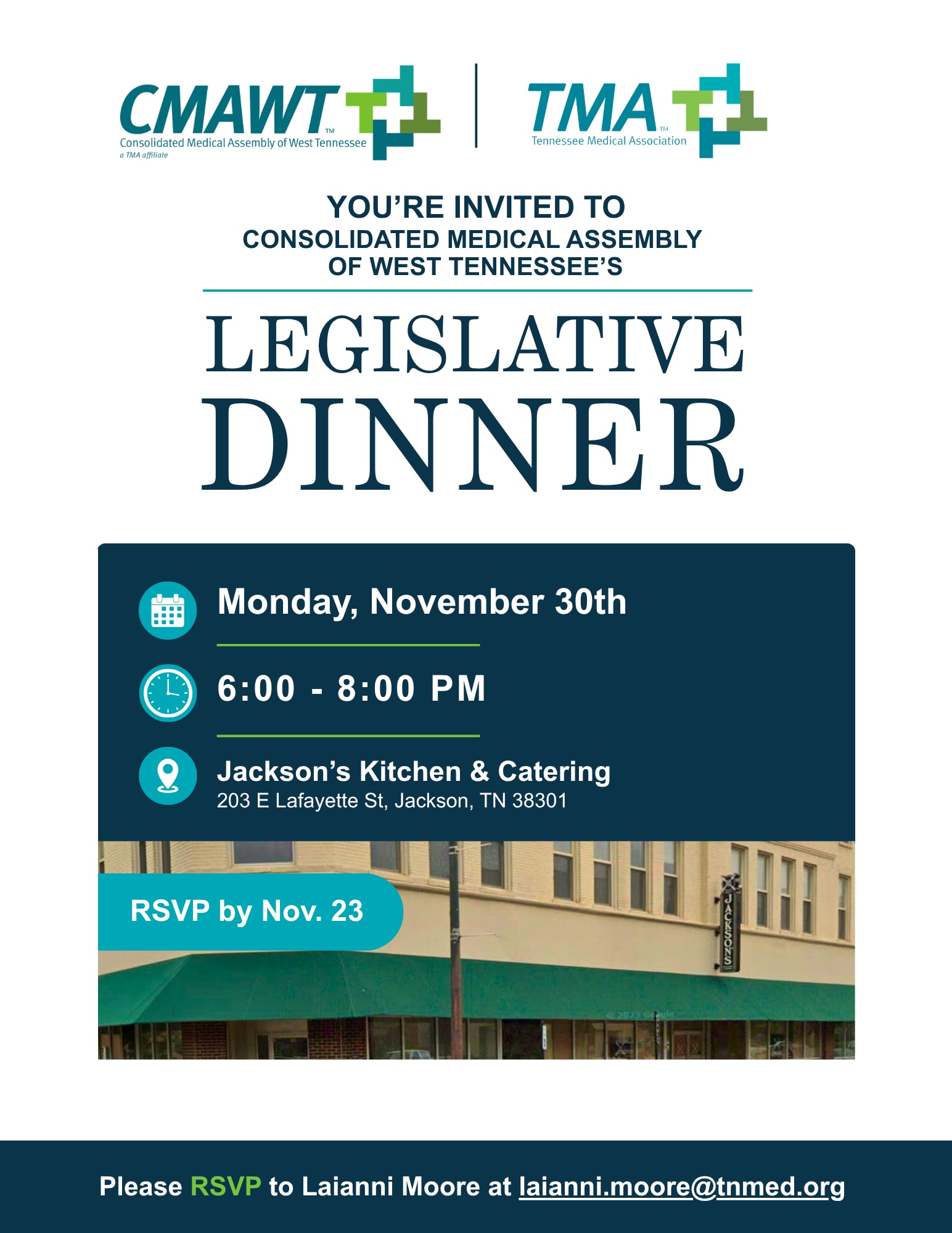 Consolidated Medical Assembly of West Tennessee Legislative Dinner