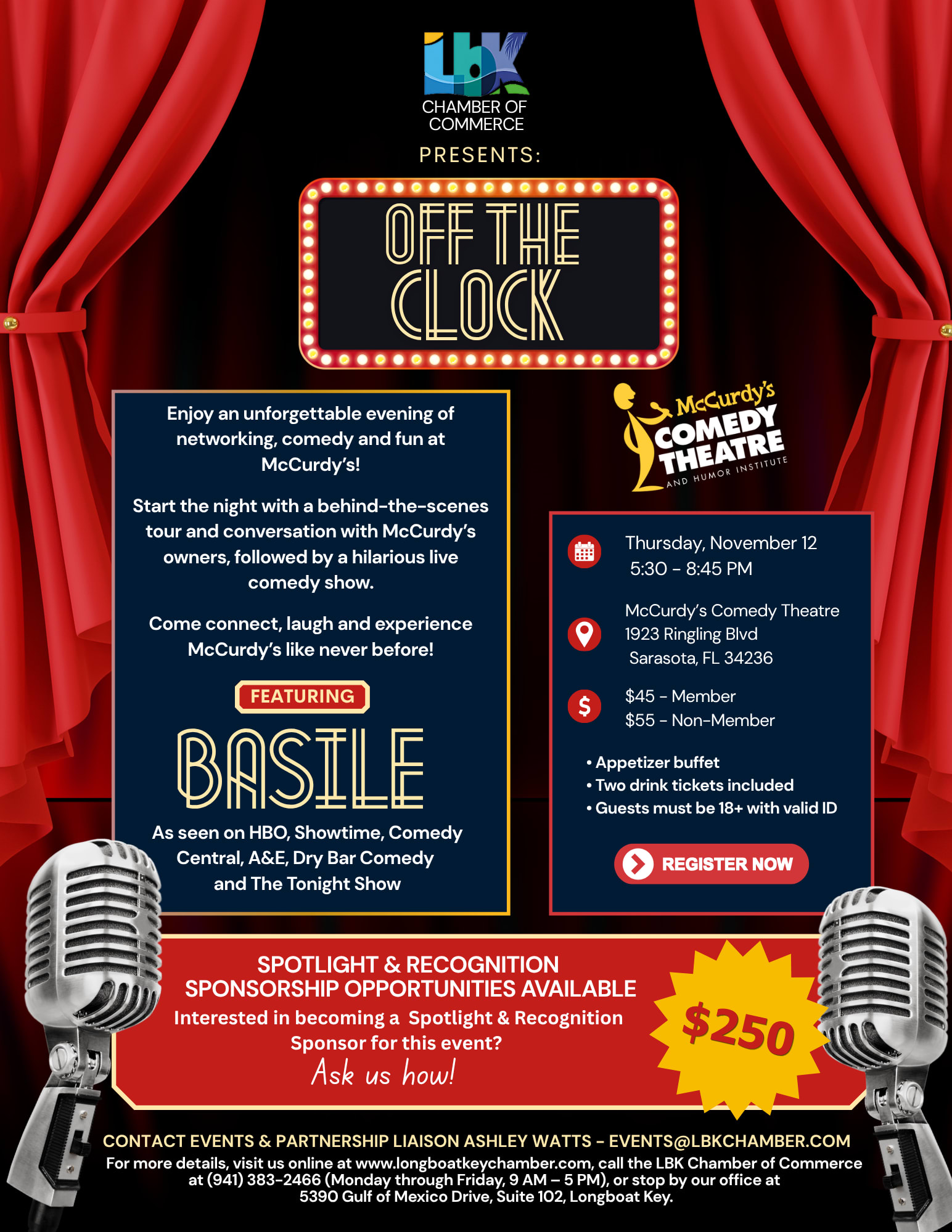 Off the Clock at McCurdy's Comedy Theatre