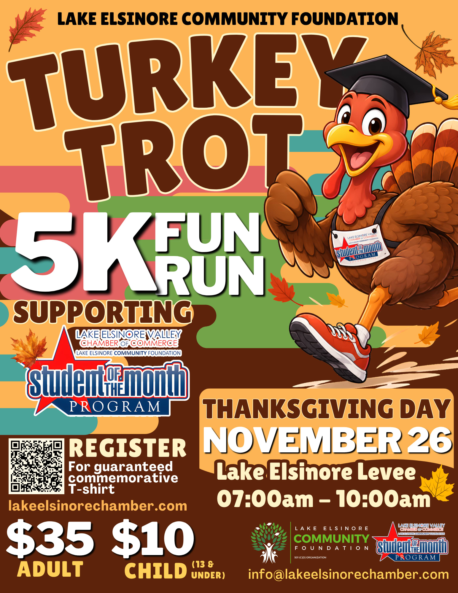 Turkey Trot For A Cause flyer