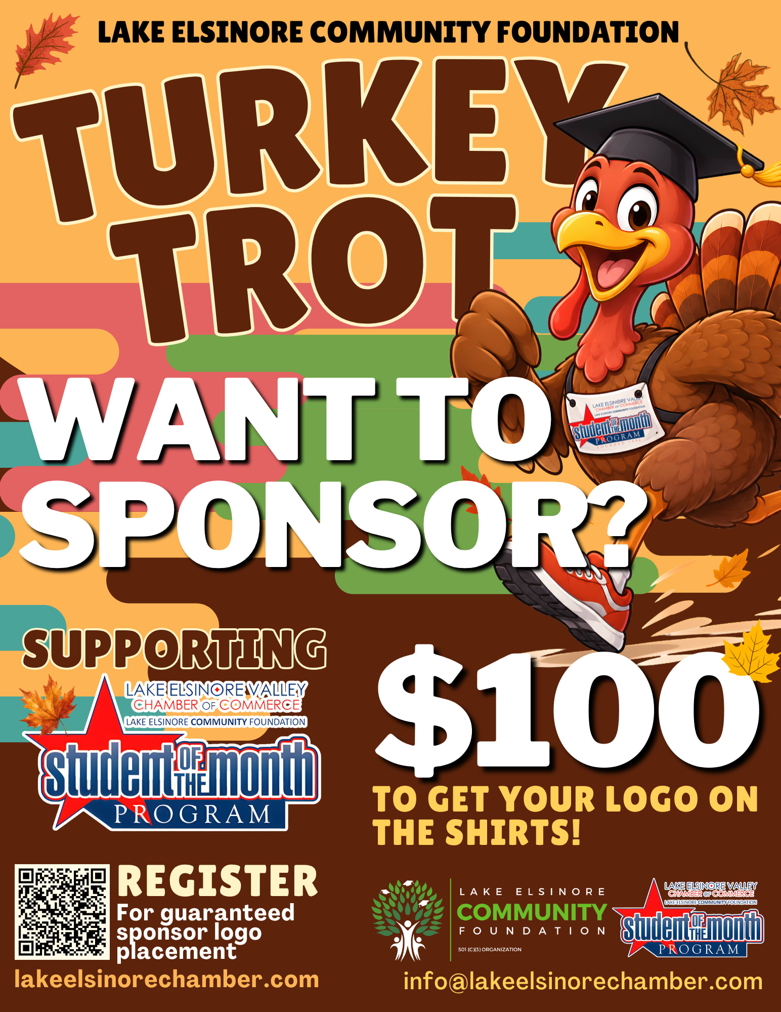 Turkey Trot Sponsor flyer