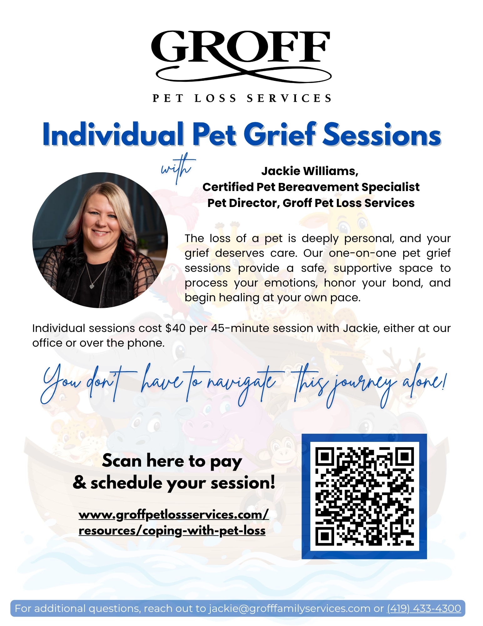 Individual Pet Grief Sessions in Sandusky, Ohio