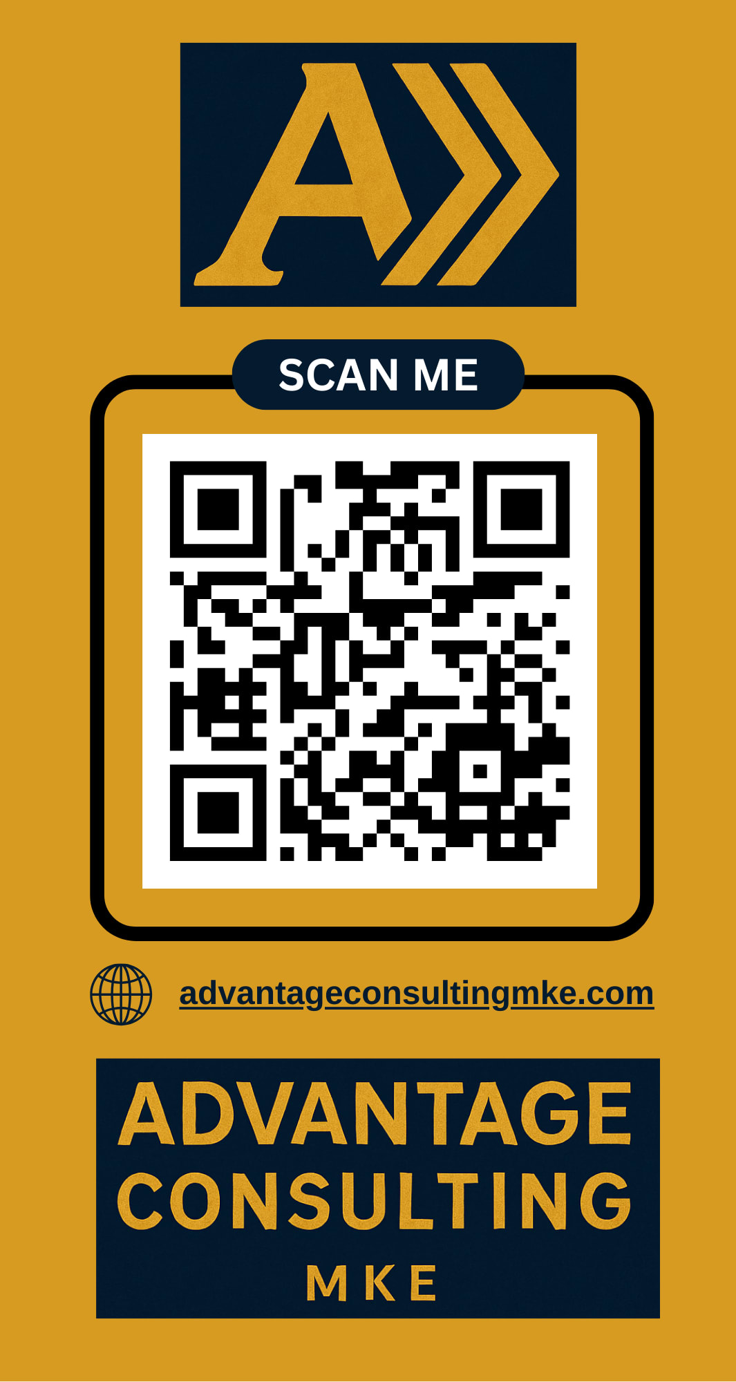 ADvantage Website QR Code, advantageconsultingmke.com