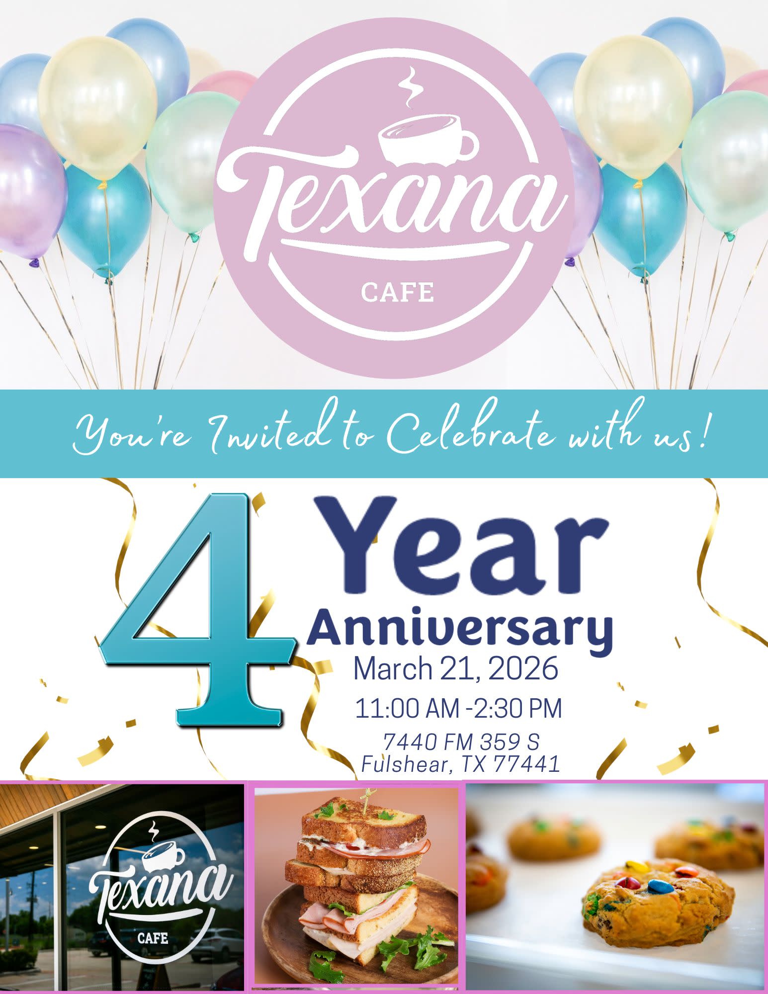 4 Year Anniversary for Texana Cafe