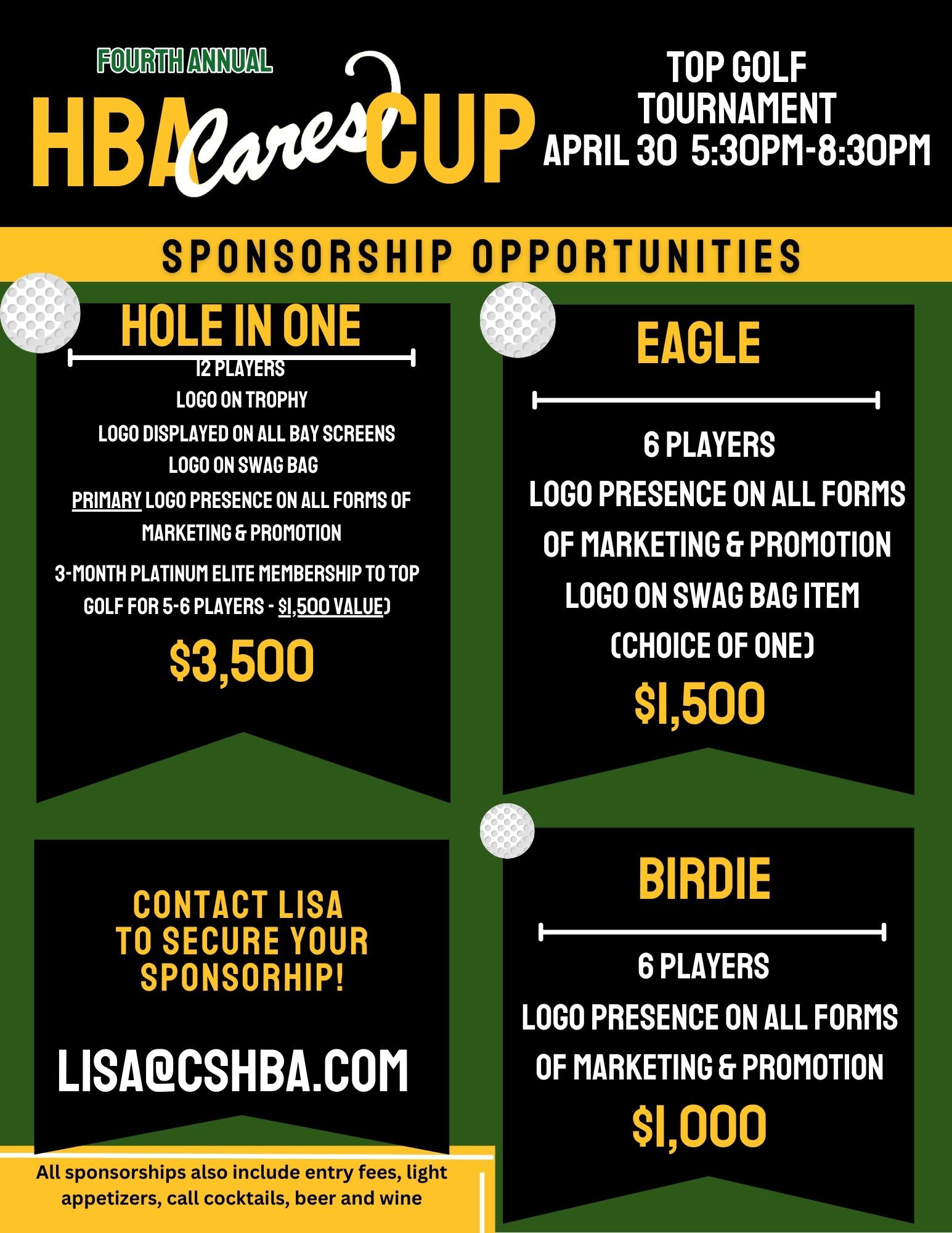 Top Golf Tournament Flyer