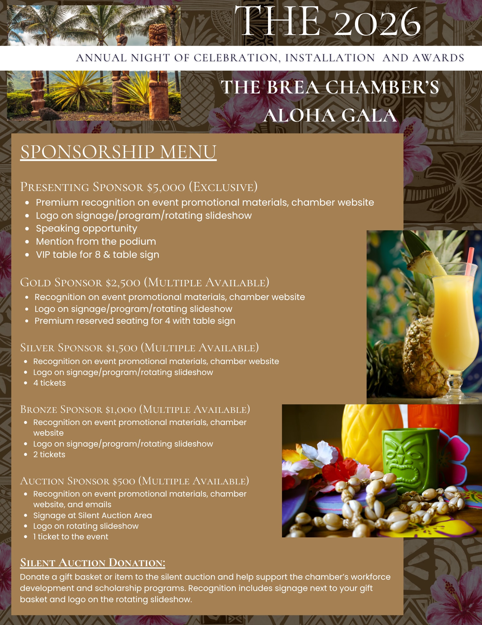 Sponsorship Information Page