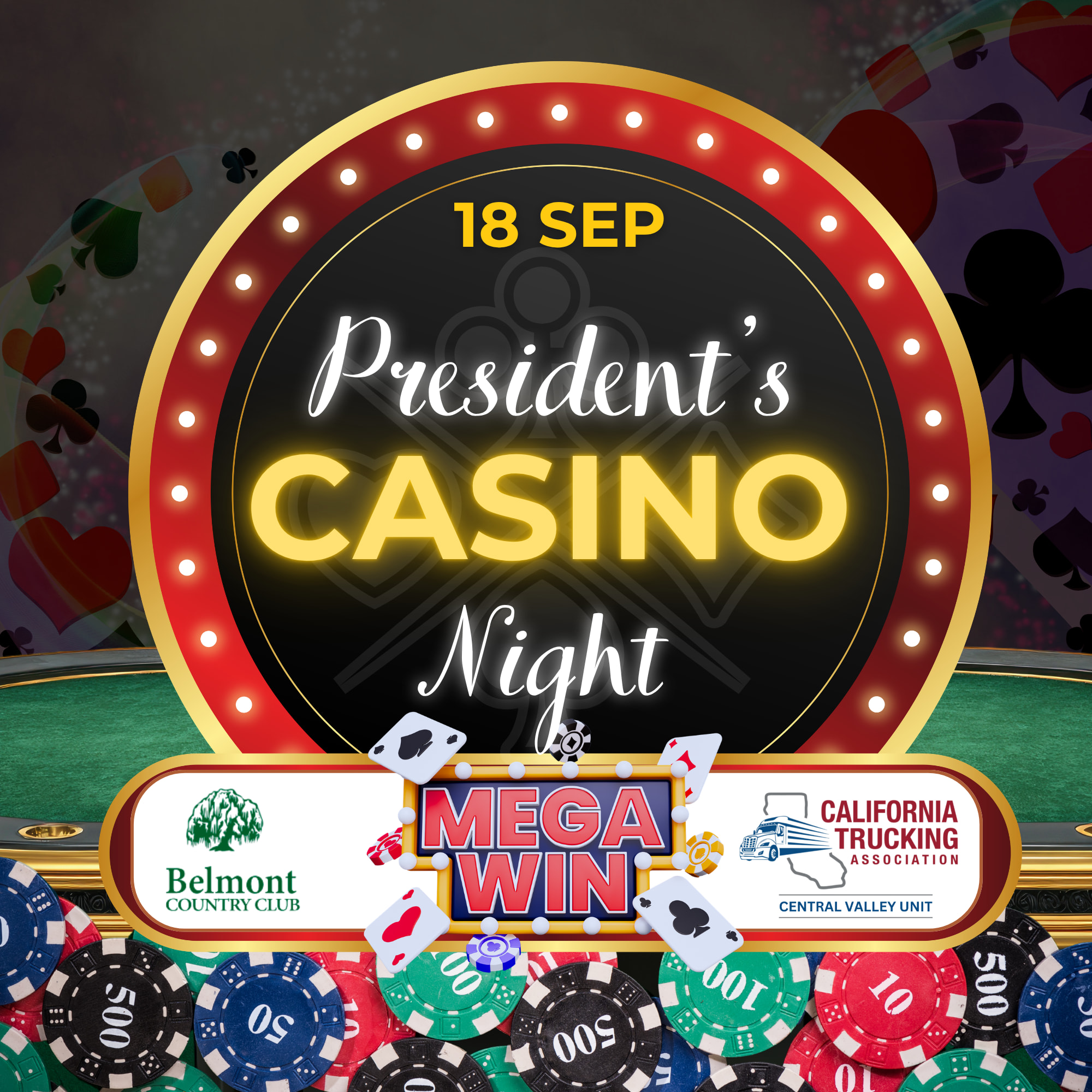 Central Valley Unit's Present's Casino Night 18 Sep