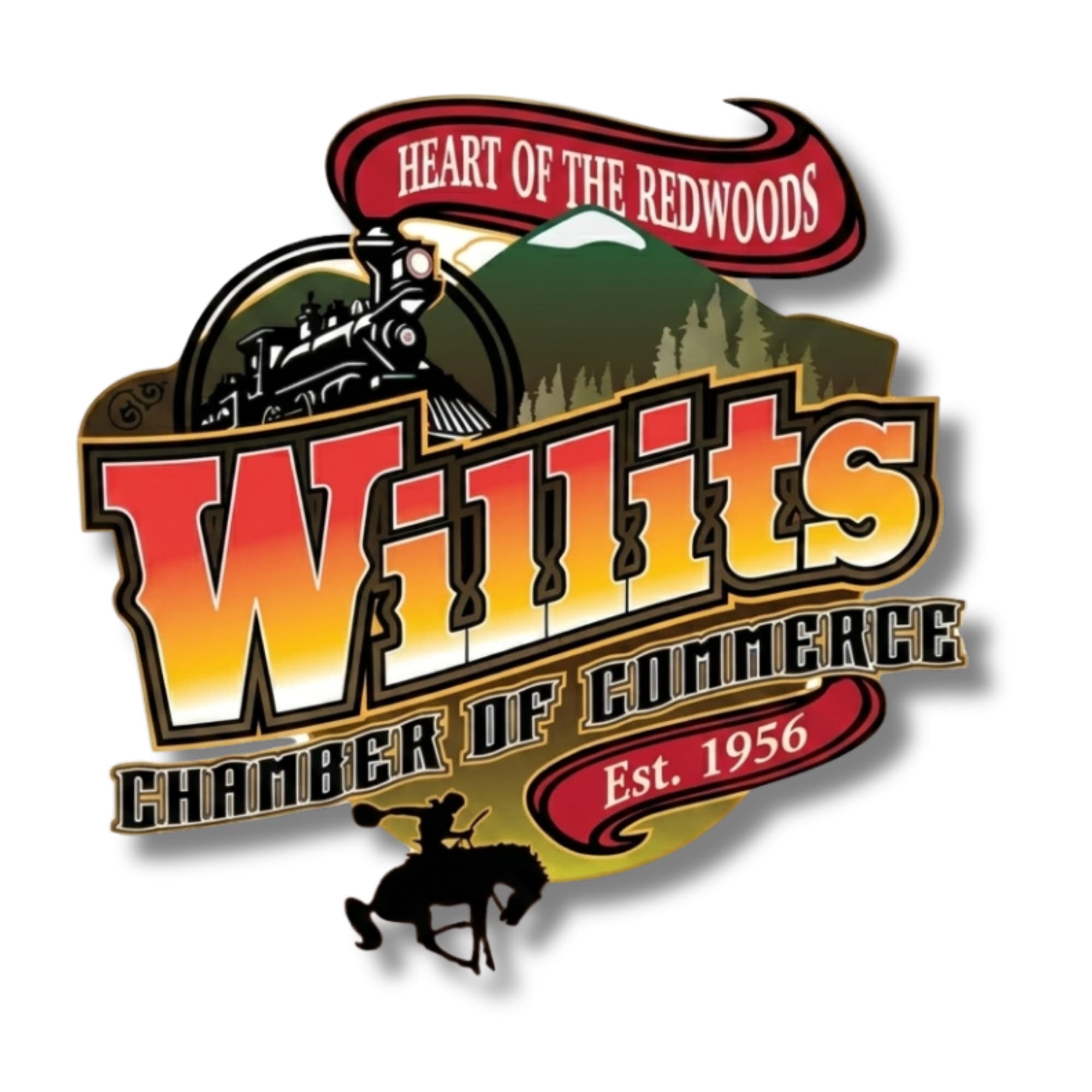 Willits Chamber of Commerce 1956 Logo
