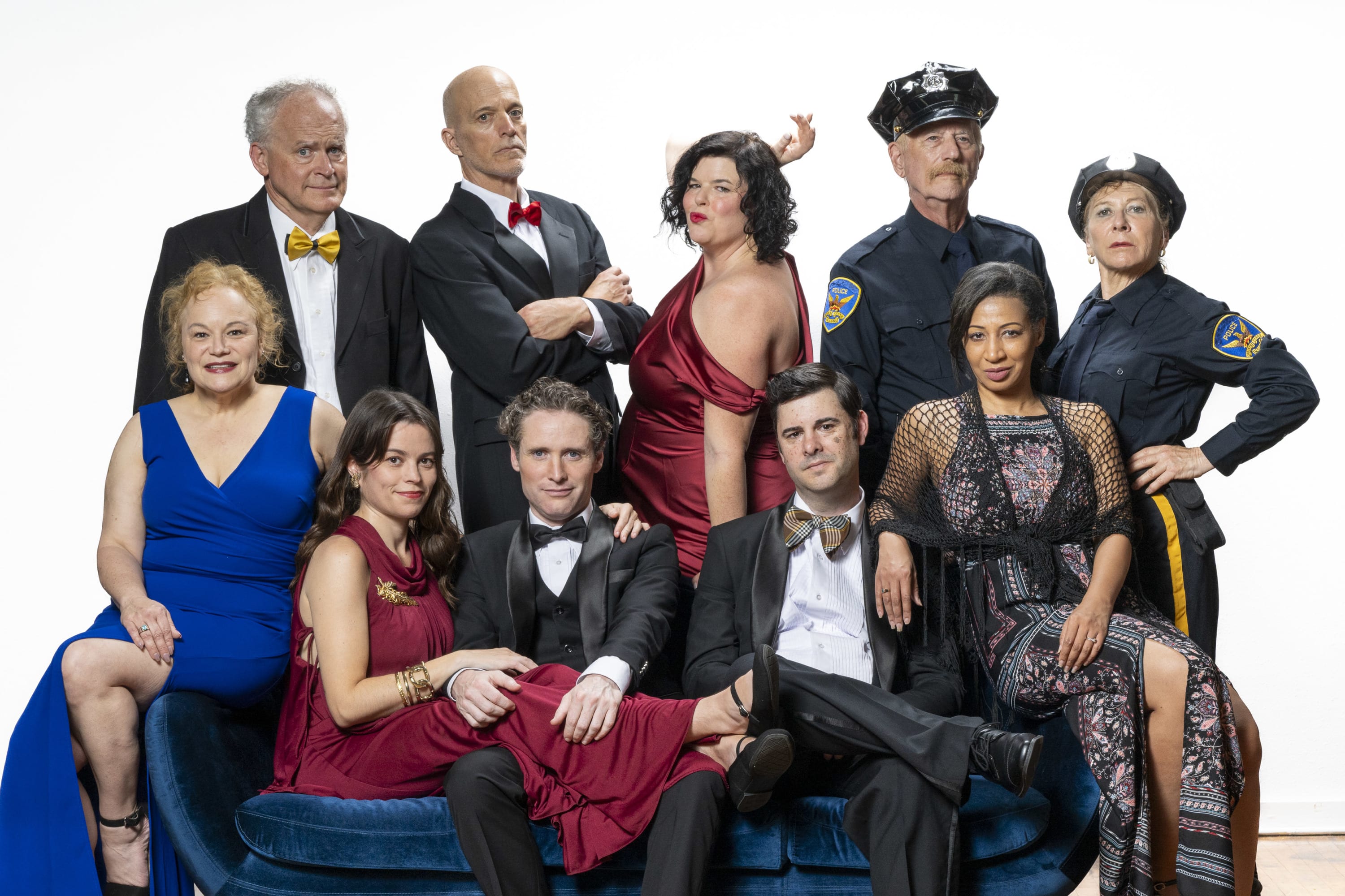 10 actors in fancy dress