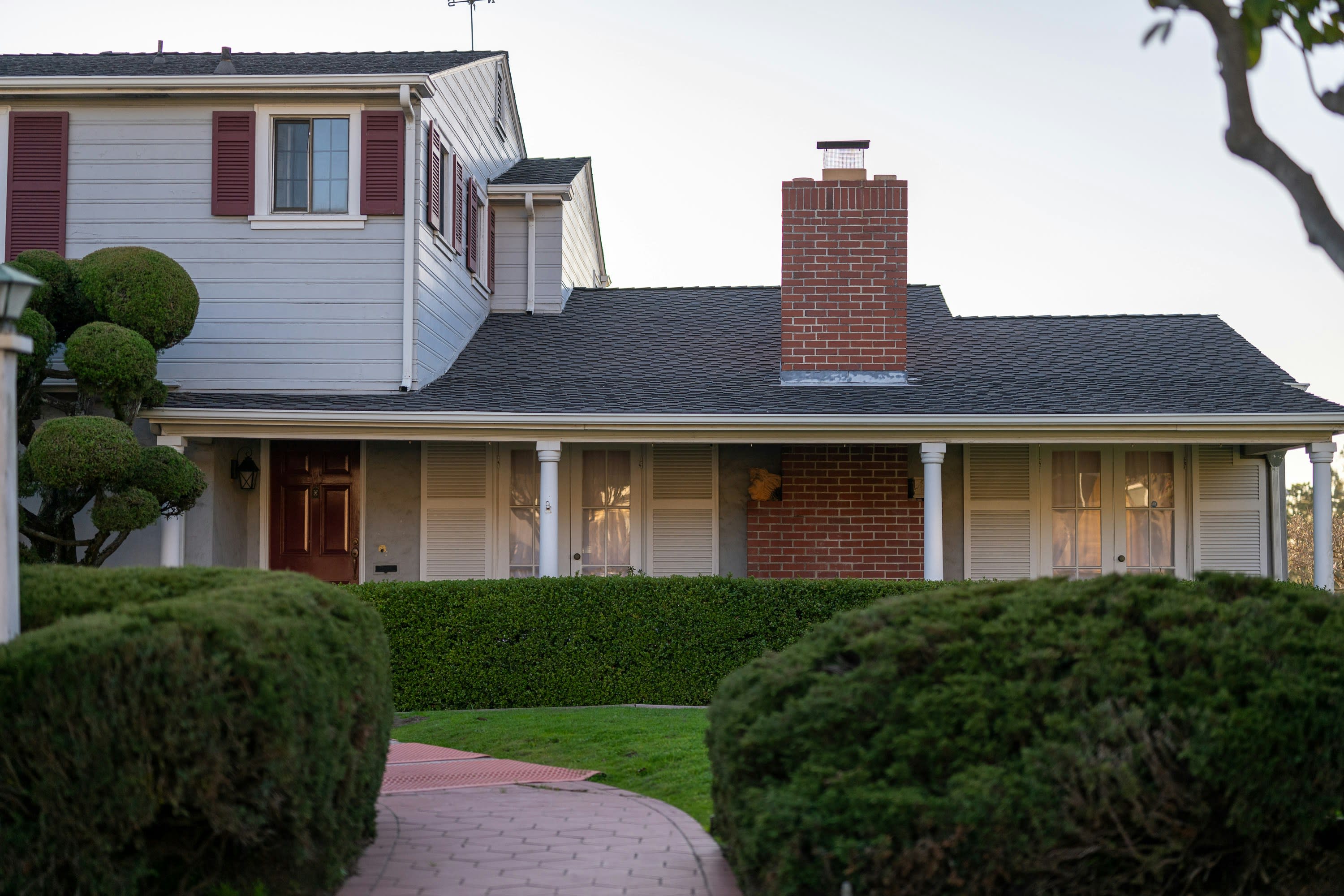 Photo of new roof on residential two story home