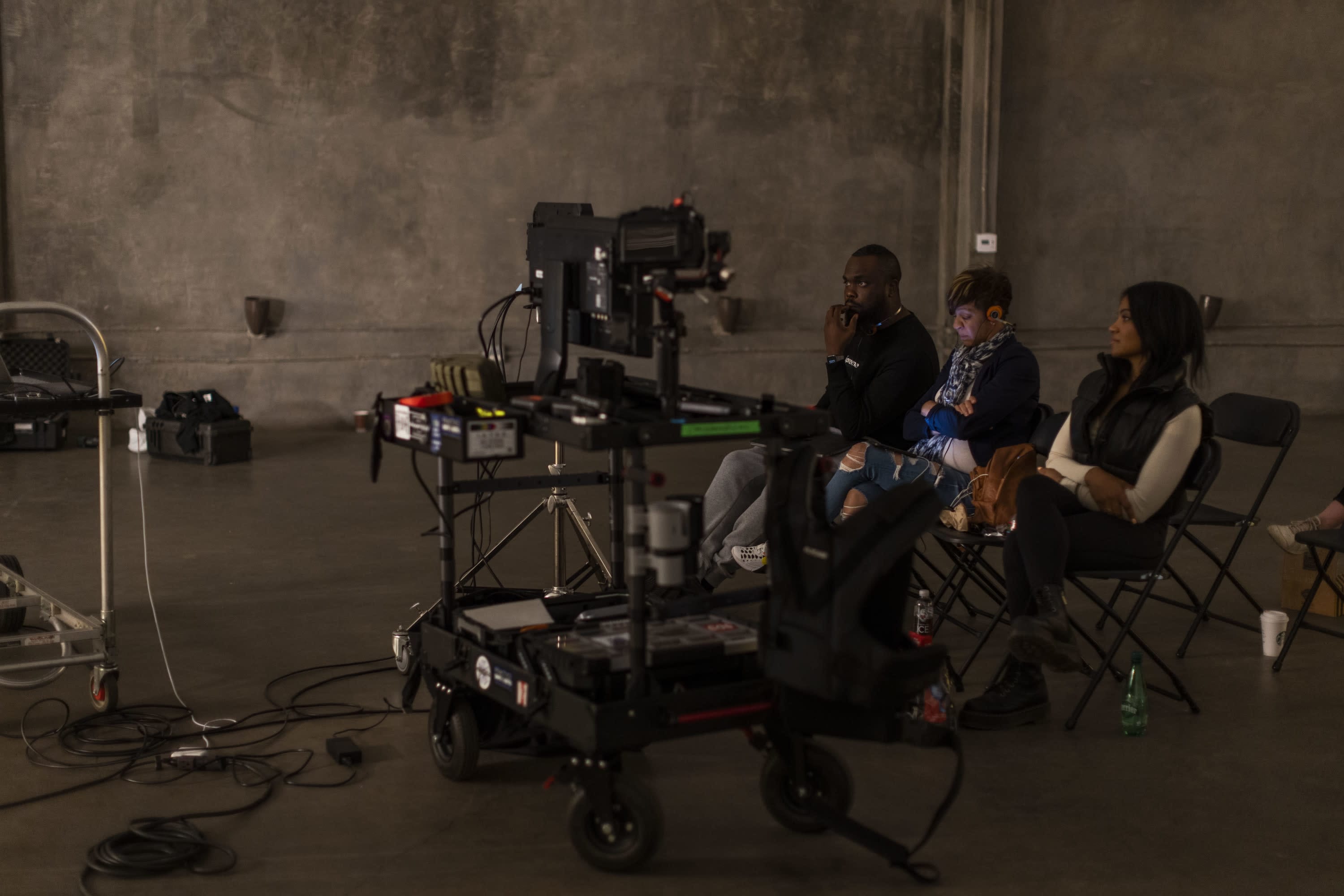 Team Beverly Boy on set in New York