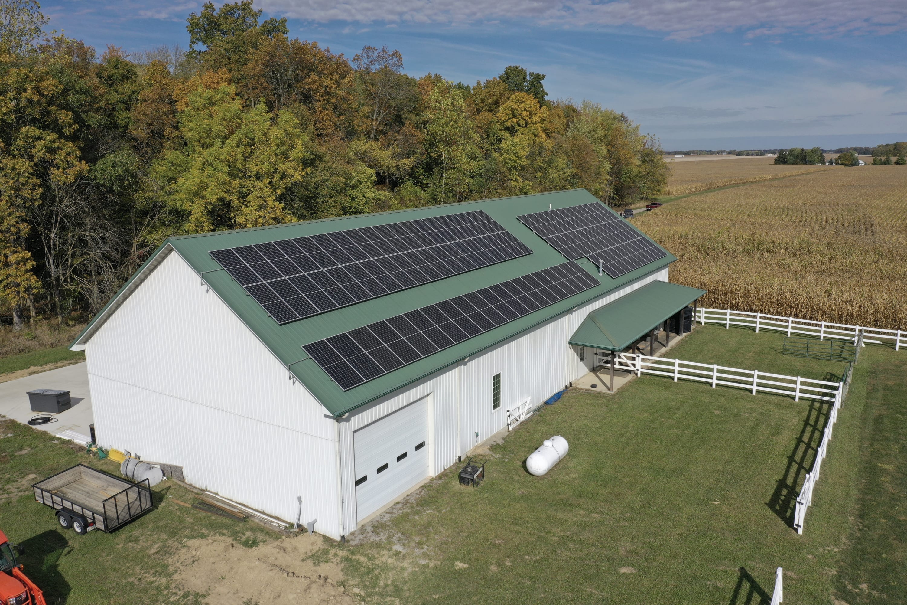 Agricultural Solar-Barn installation