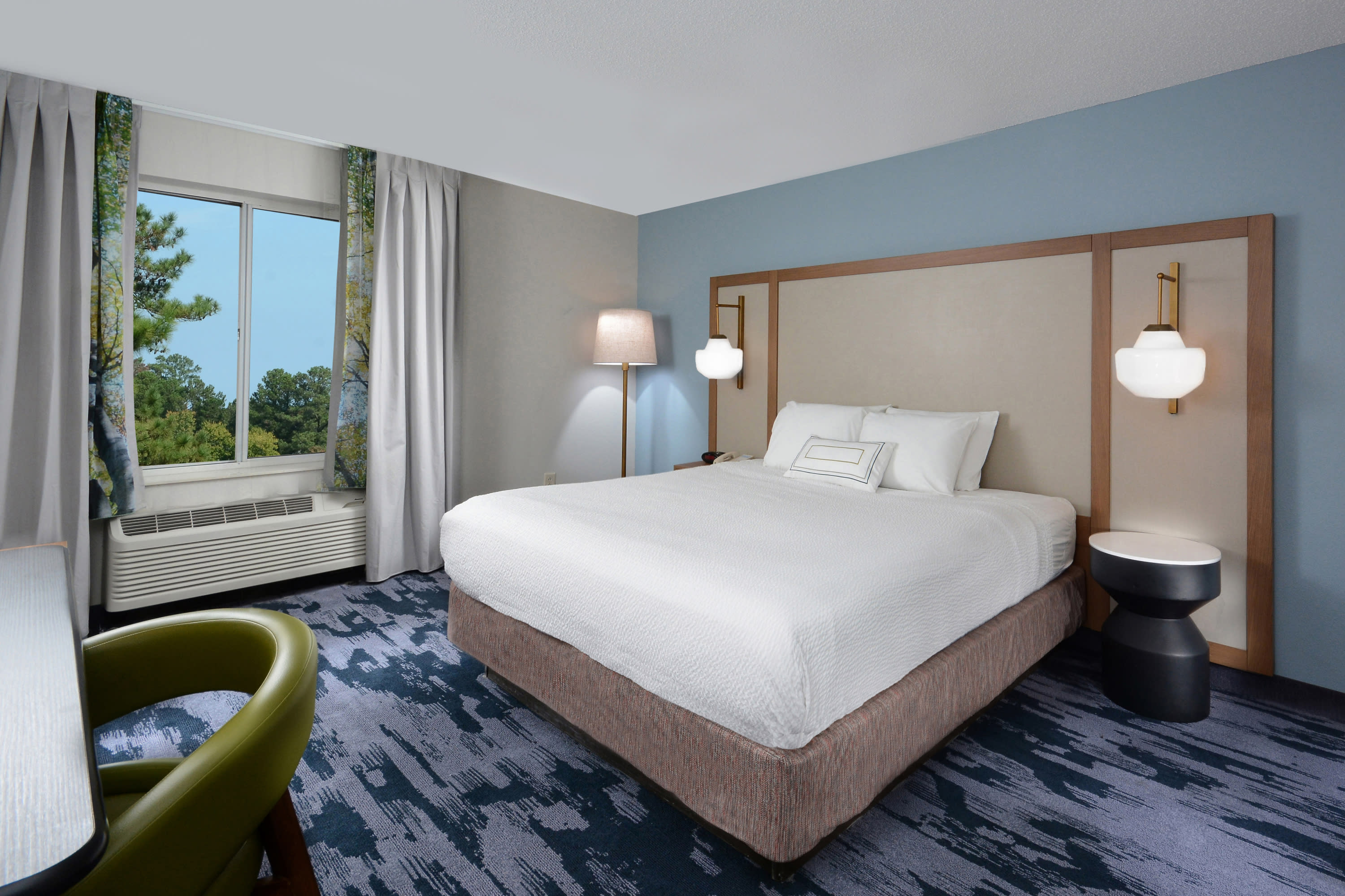 Pet Friendly room at the Fairfield Inn by Marriott Greensboro Airport.