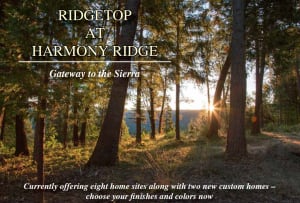 ridgetop view into the sunset