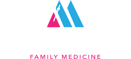Metronome Family Medicine White Letter Logo