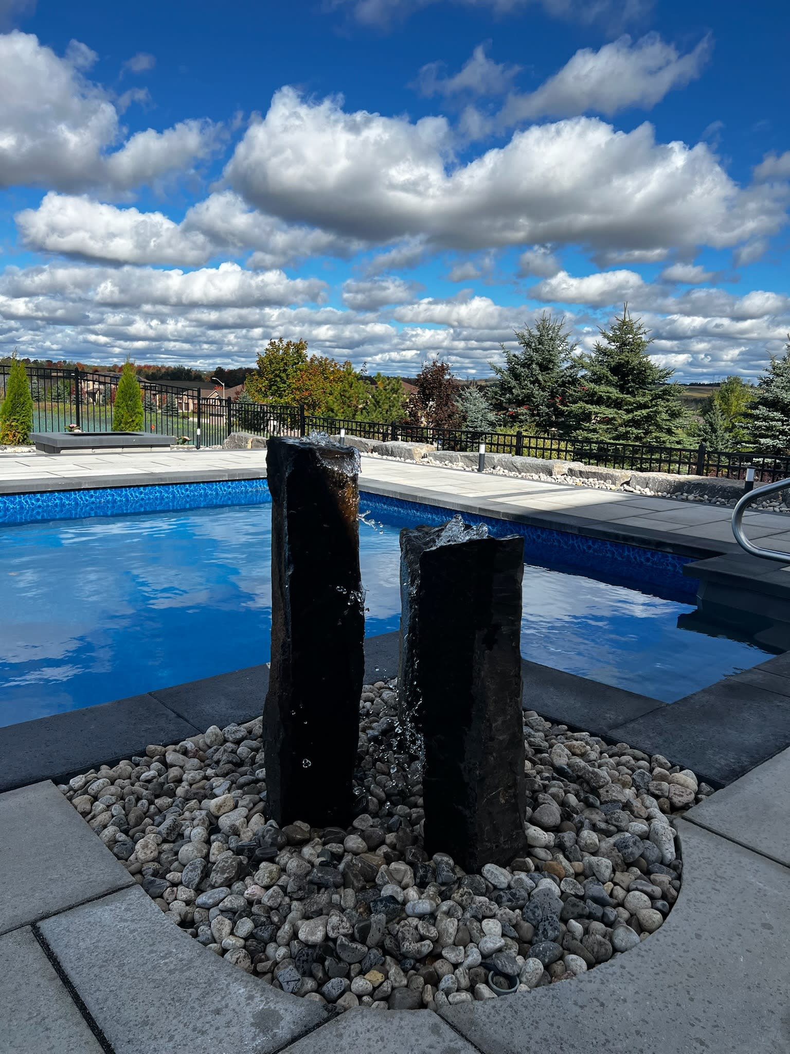 Water feature Pool Build