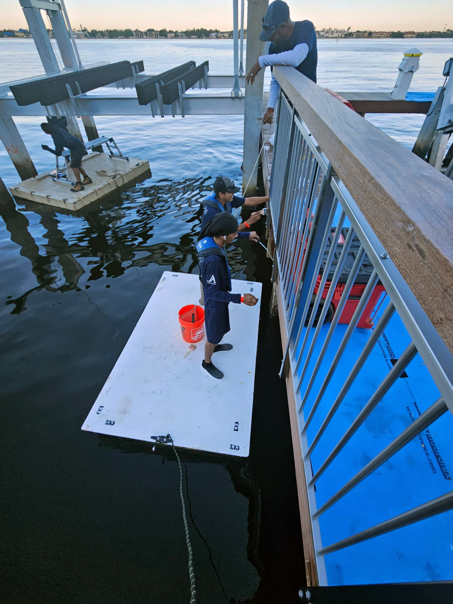Ipe dock restoration process