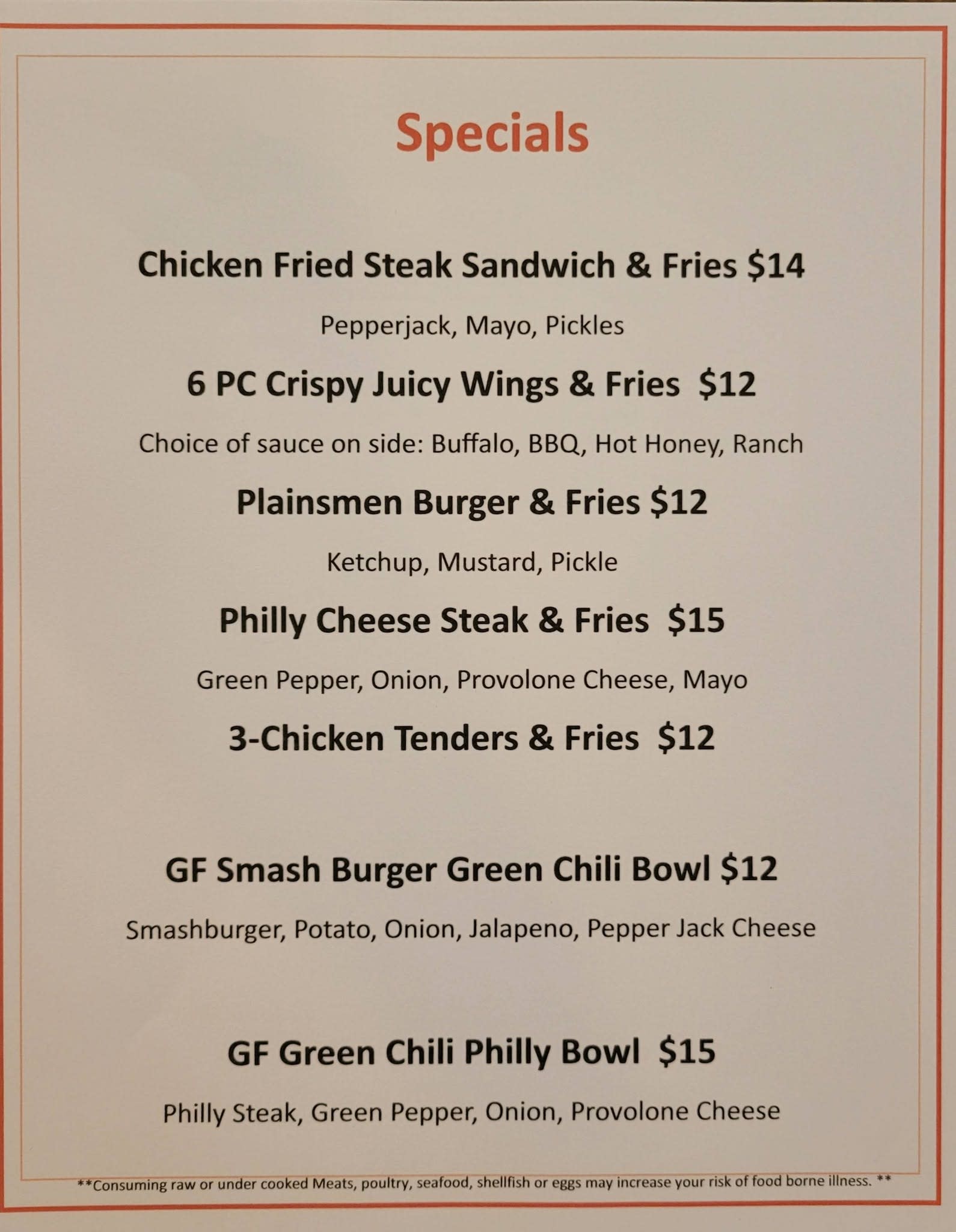 Specials