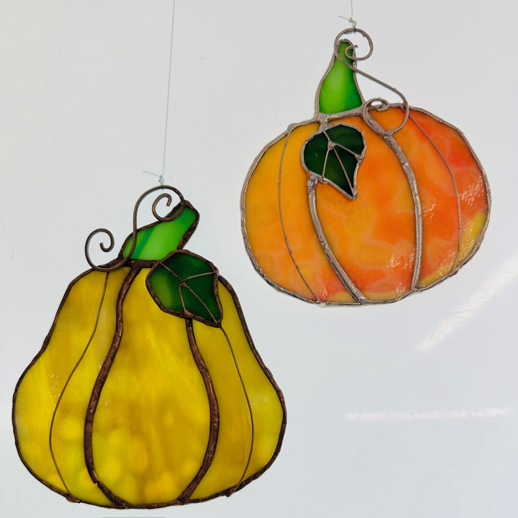Stained Glass Pumpkin or Gourd Suncatcher