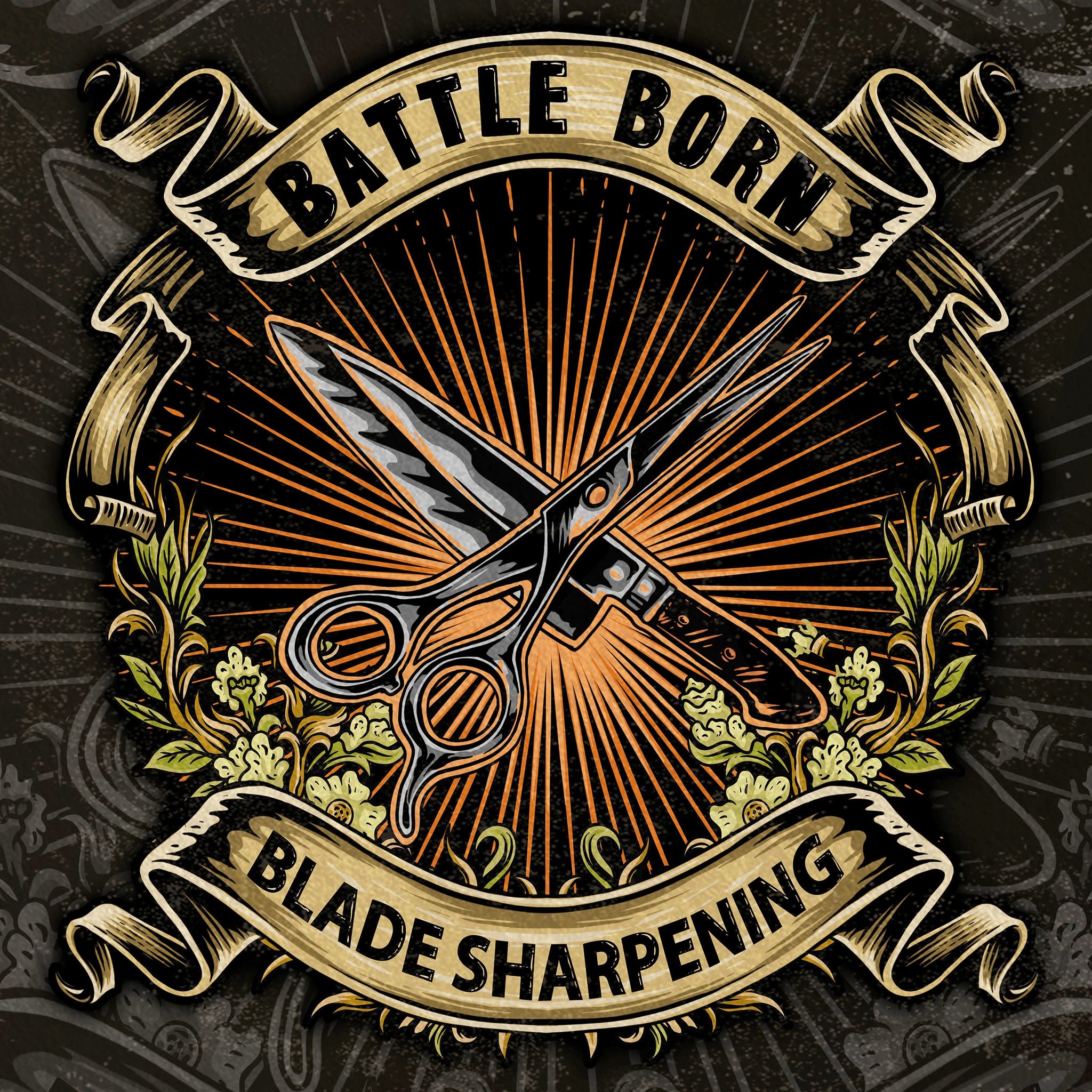 Battle Born Blade Sharpening - Mobile and Nation Wide Mail-In Sharpening.  Clipper Blades, Shears, Scissors and Cutlery.