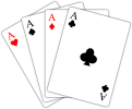 4 ace cards