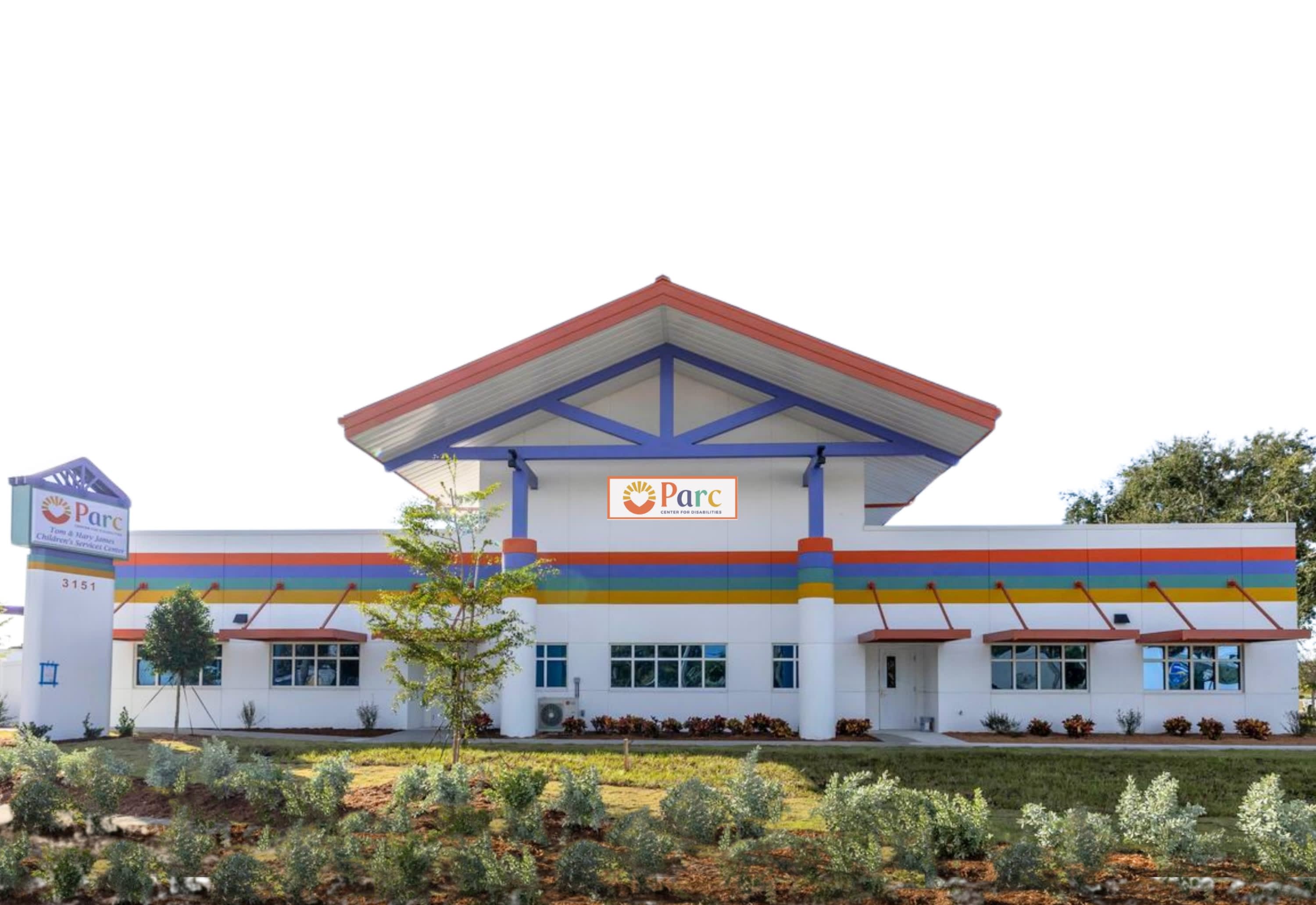 •	The exterior of the new Tom & Mary James Children’s Services Center