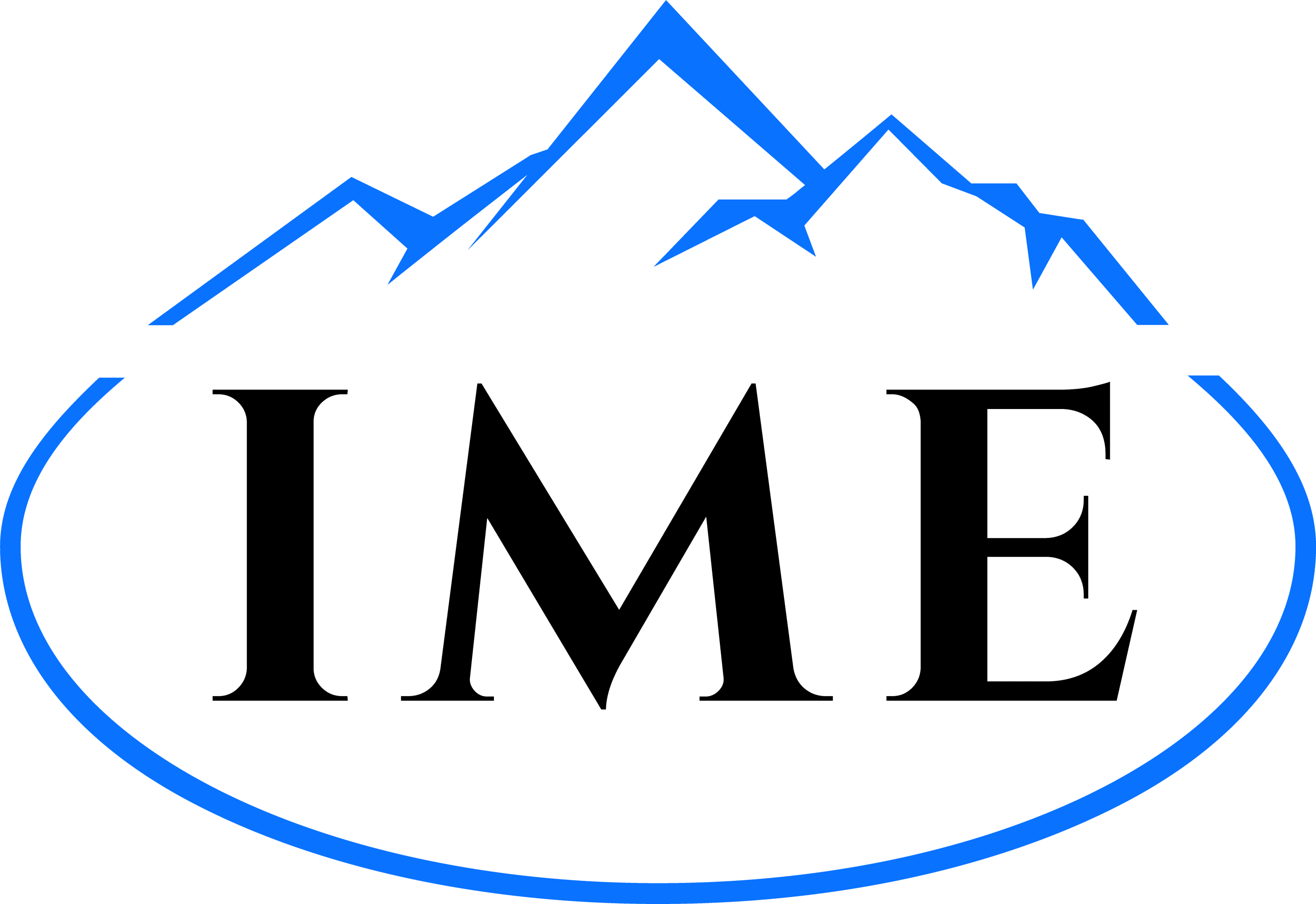mountains "IME" Oval Logo