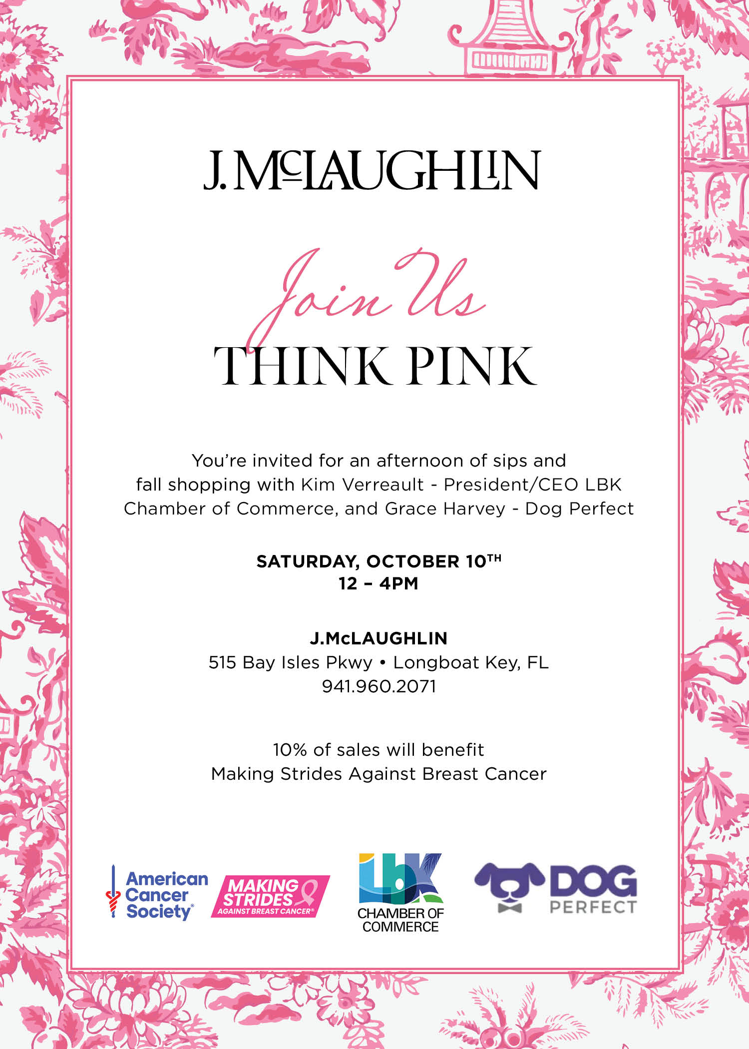 Think Pink: Sip, Shop & Support