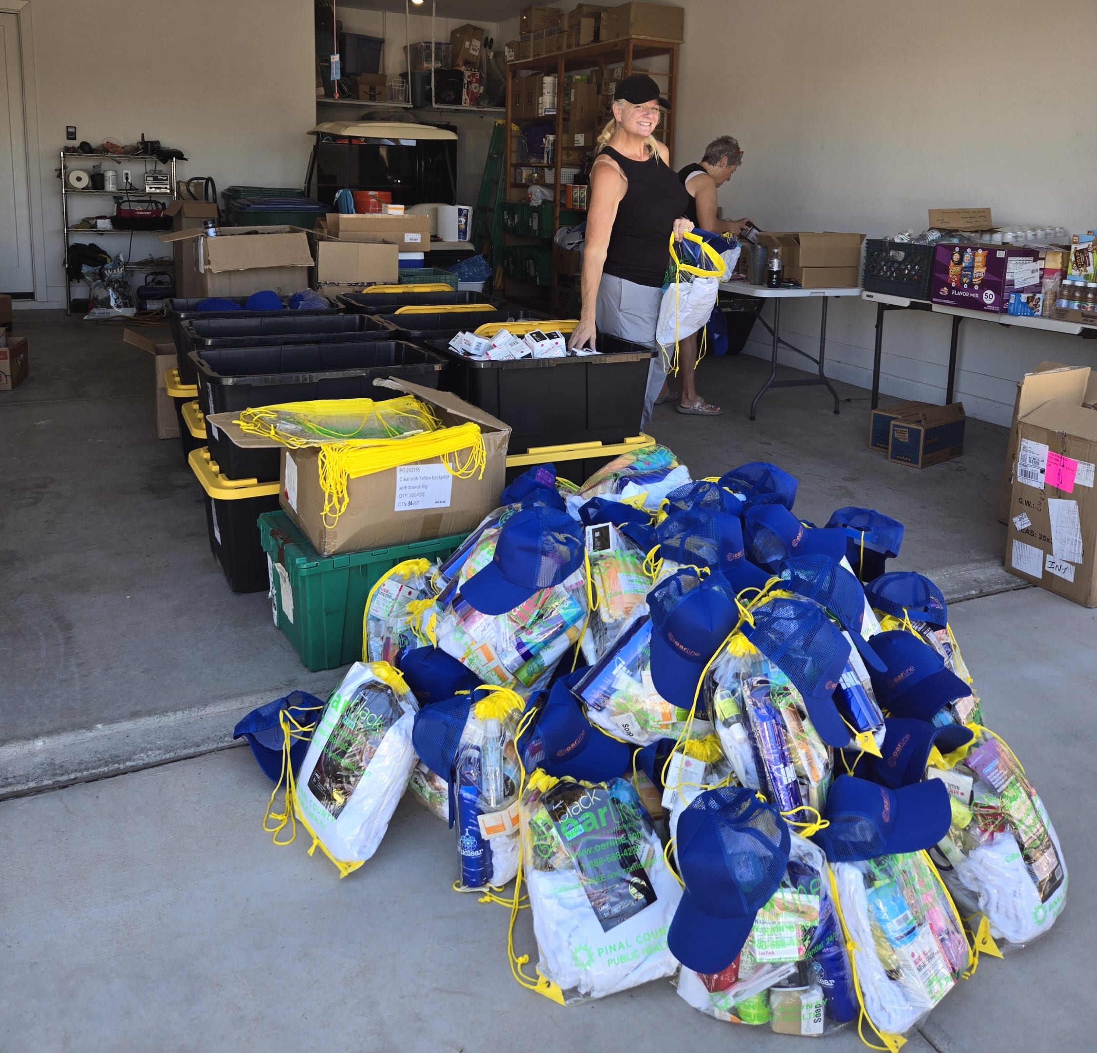 Packing our Blessing Bags