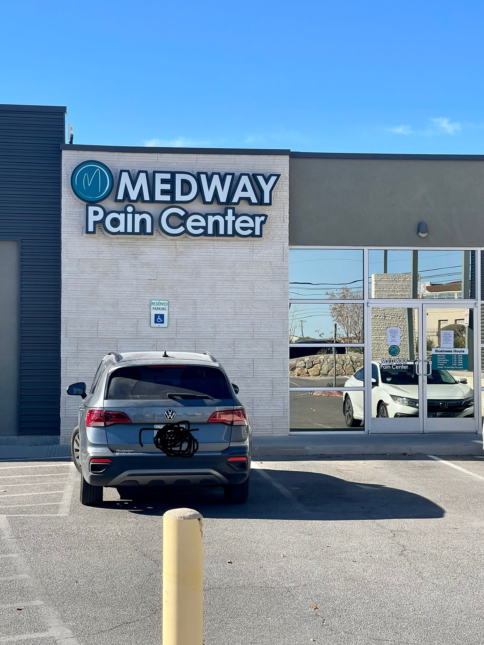 Exterior of Medway Pain Center East El Paso clinic providing advanced pain management services