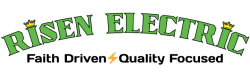 Risen Electric logo – Licensed electrician in Florence KY serving Northern Kentucky