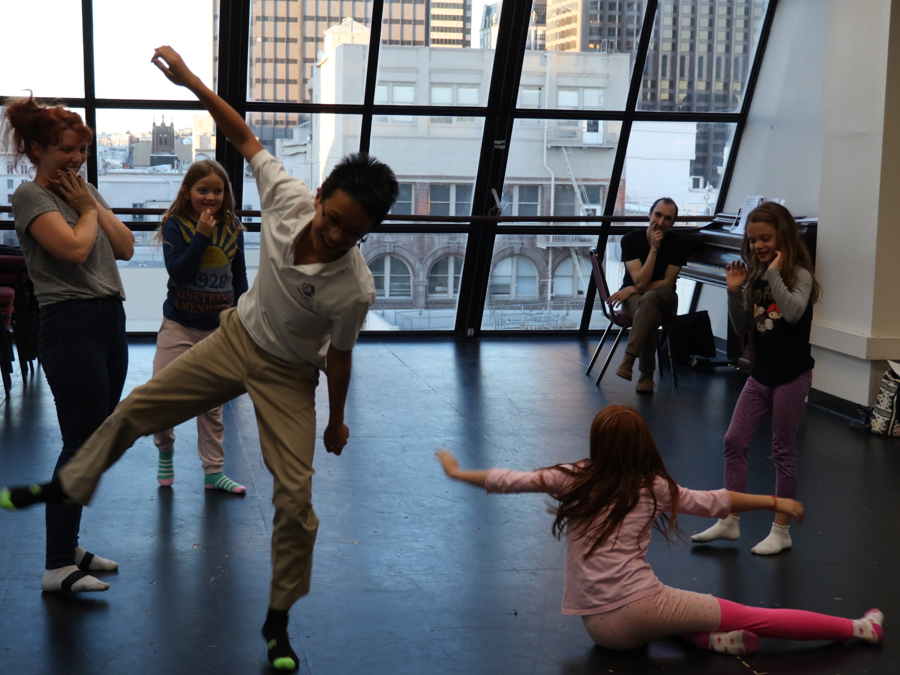 students playing in an ACT YC class