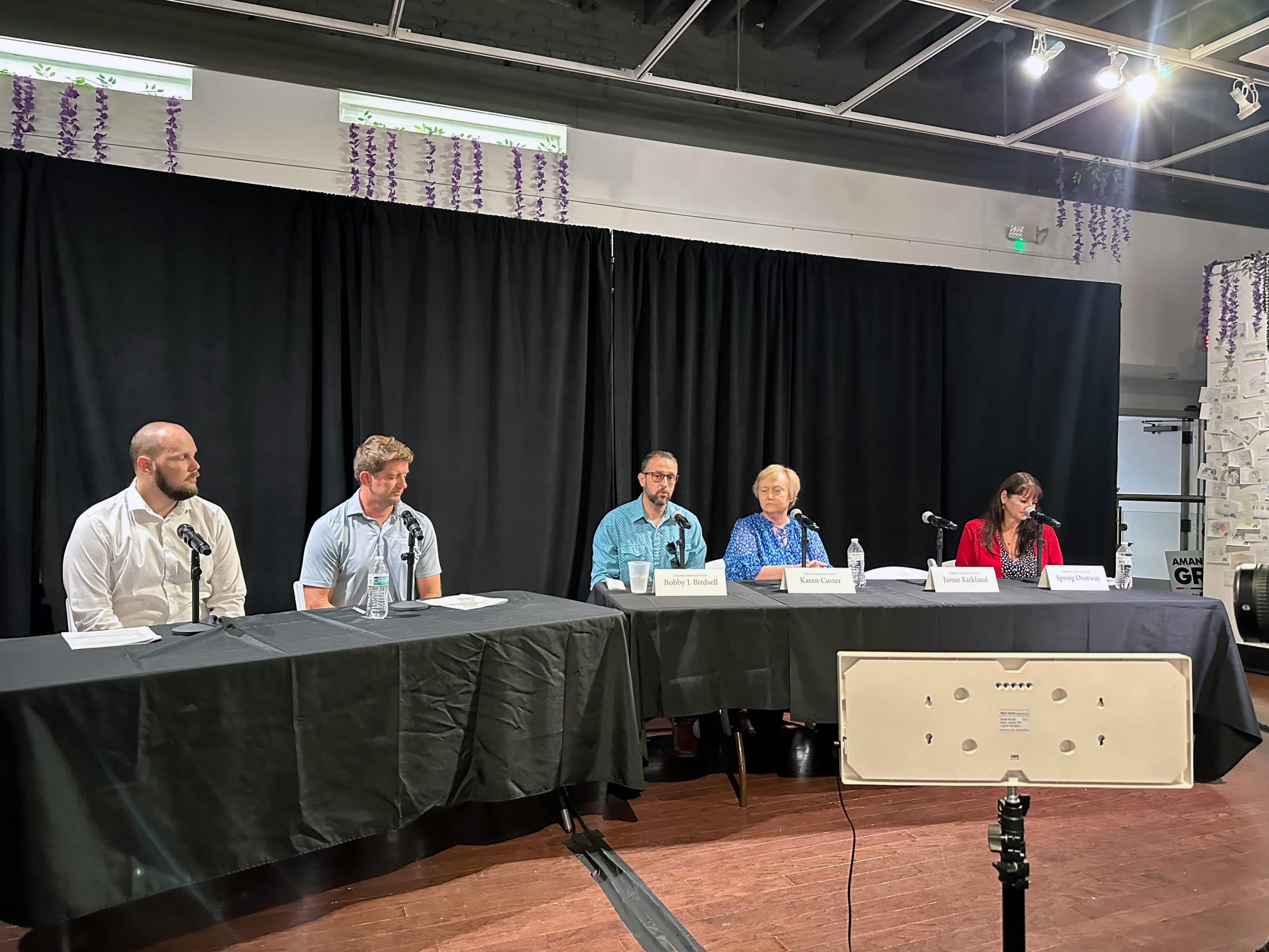 Callaway Commission candidates participate in the Young Professionals Political Pulse forum.