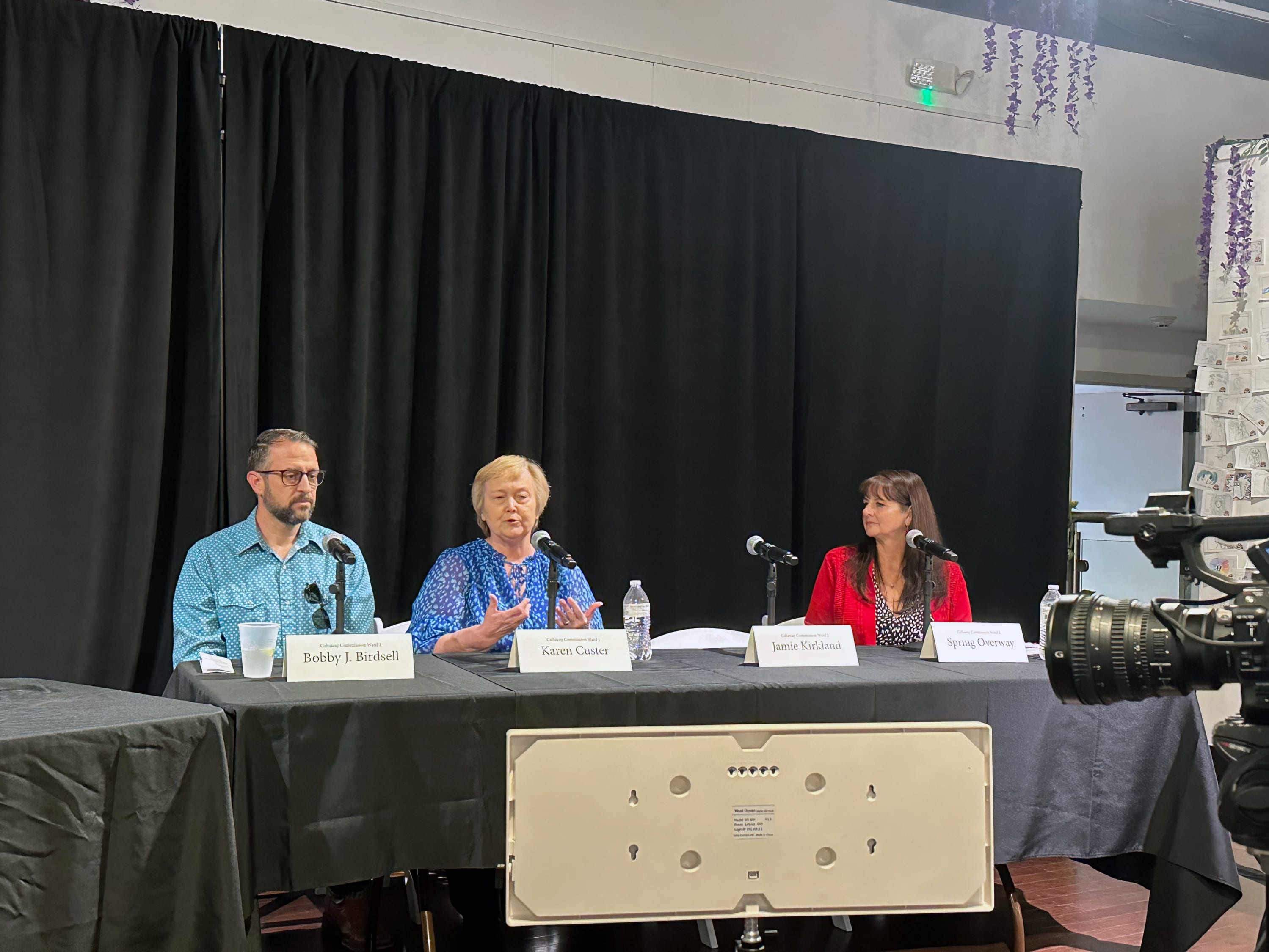 Callaway Commission candidates answer questions during Young Professionals Political Pulse.